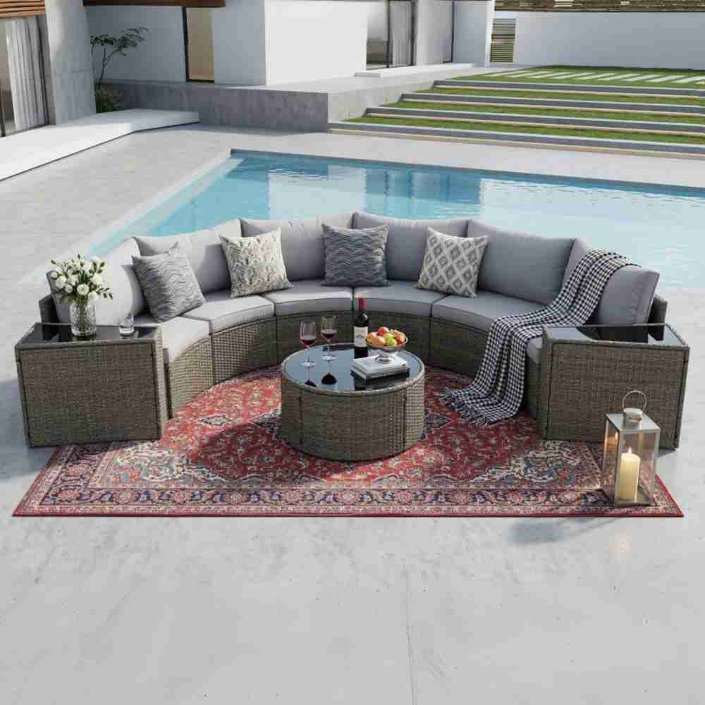 Coolbibila IAN-PATIO-GRAY Patio-Conversation-Sets - View #7