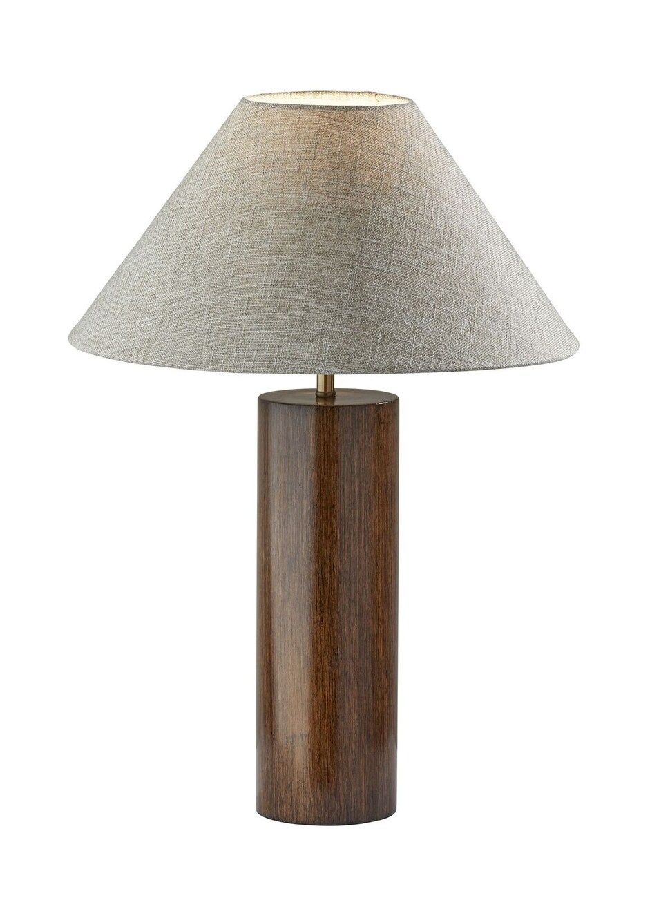 Homeroots Canopy Walnut Wood Block Table Lamp At Lowes.com