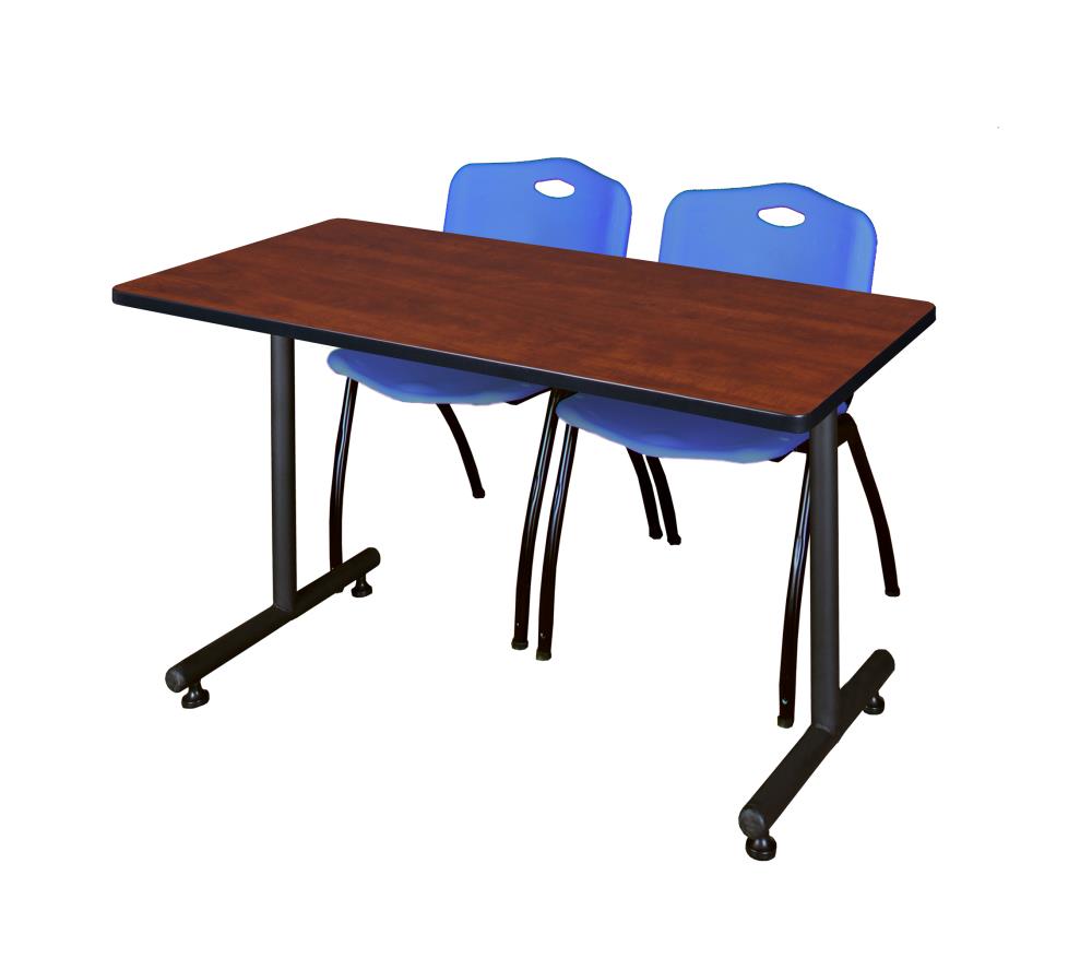 Regency MKTRCT4830CH47BE Training Red 4-Person Training Table (48-in W x 29-in H)
