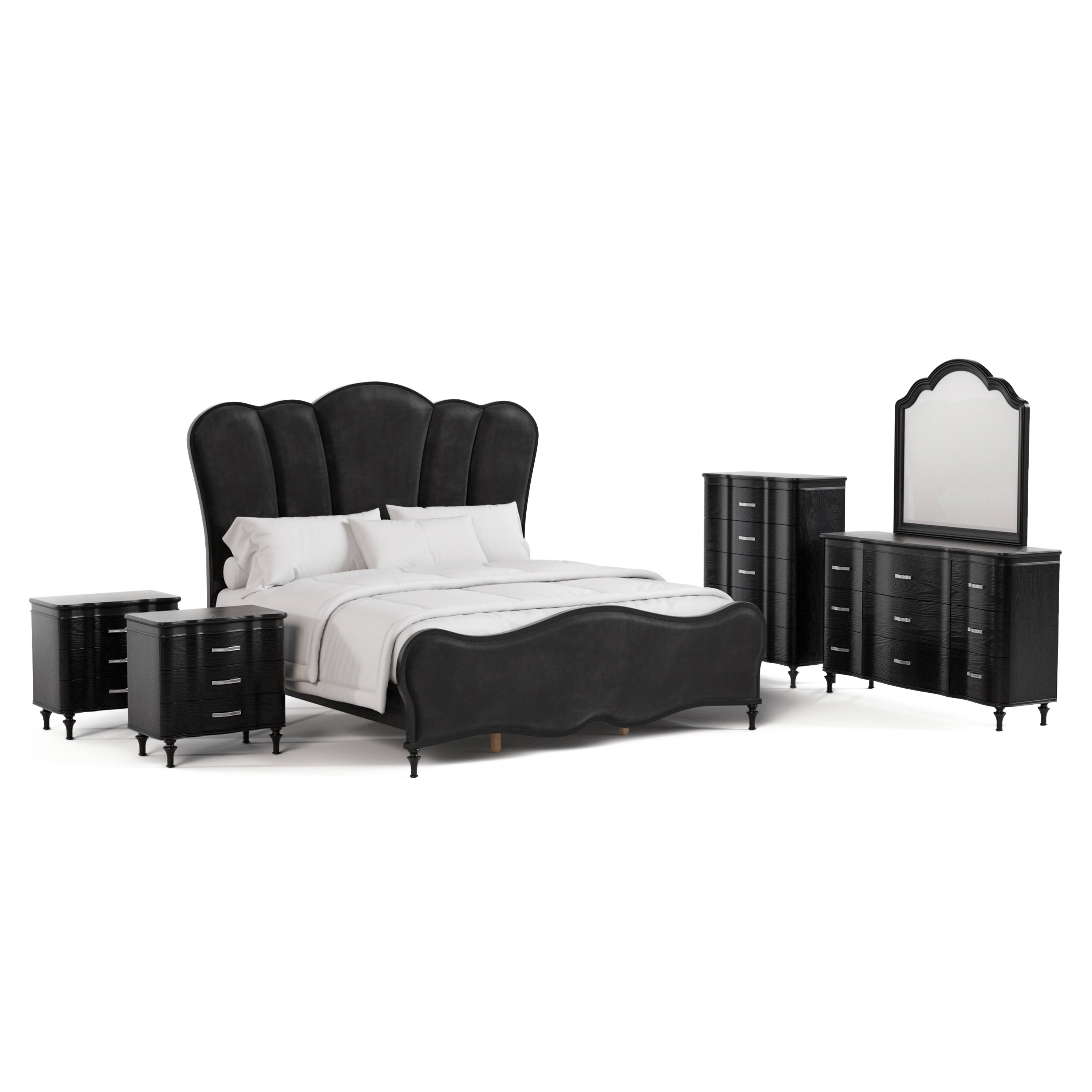 Furniture of America IDF7416BK-Q-6PC Bedroom-Sets - View #2