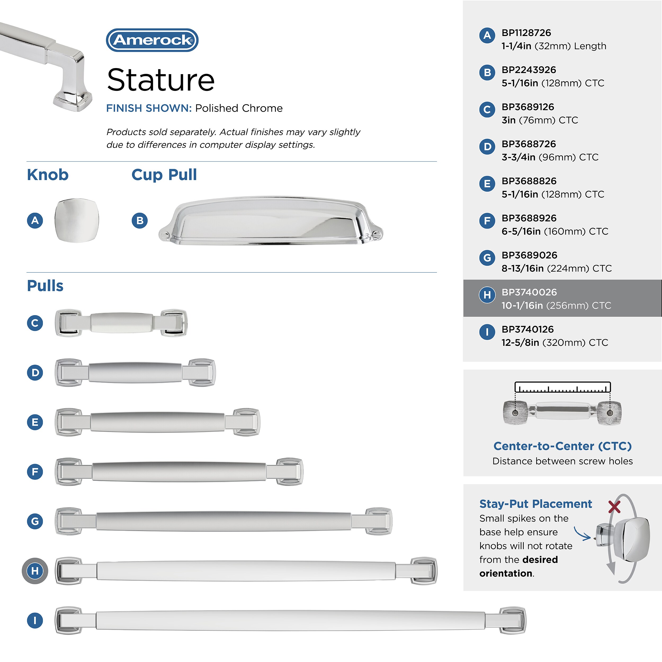 Polished Chrome 10-1/16 inch Modern Cabinet Pull