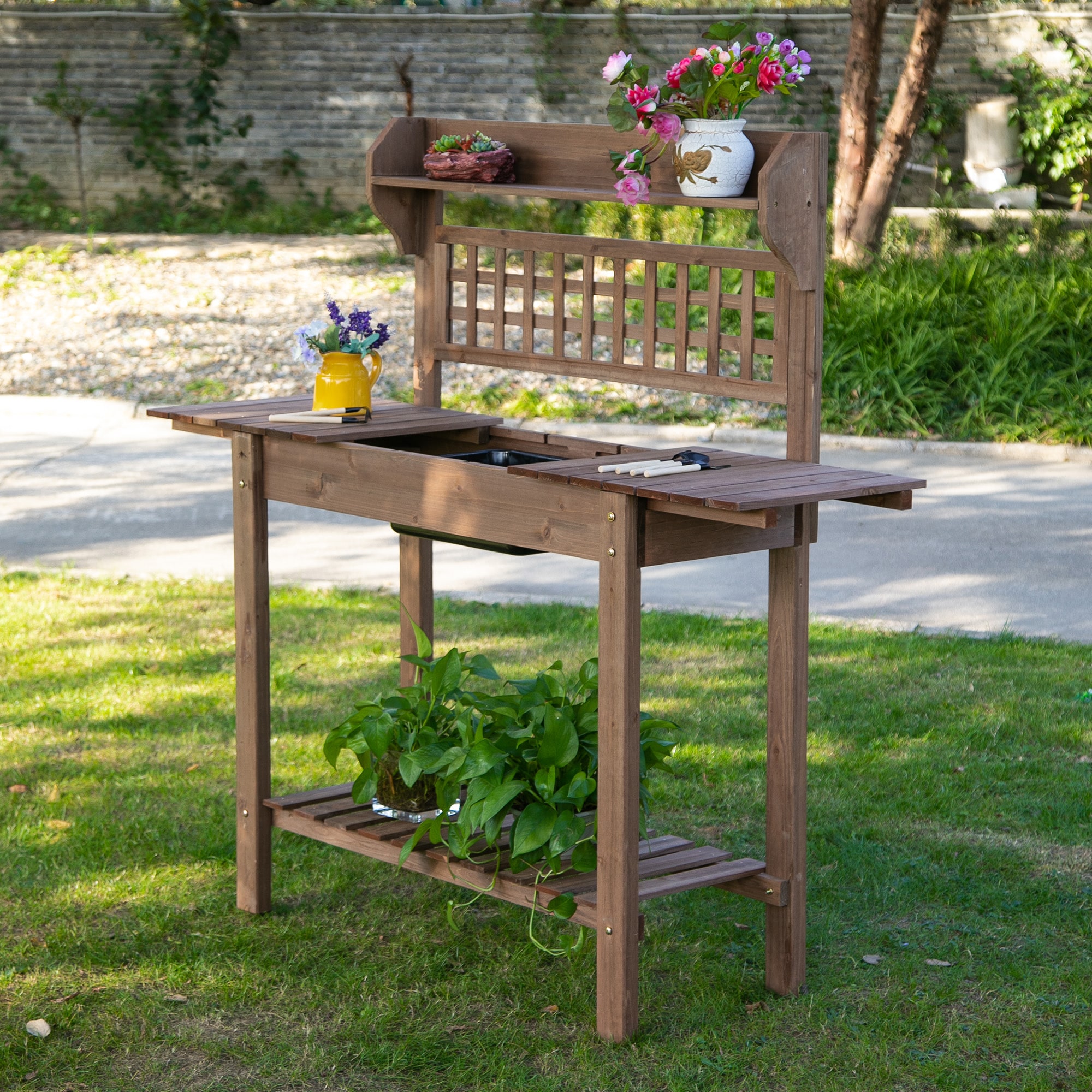 Outsunny 845-449BN Potting-Benches - View #2