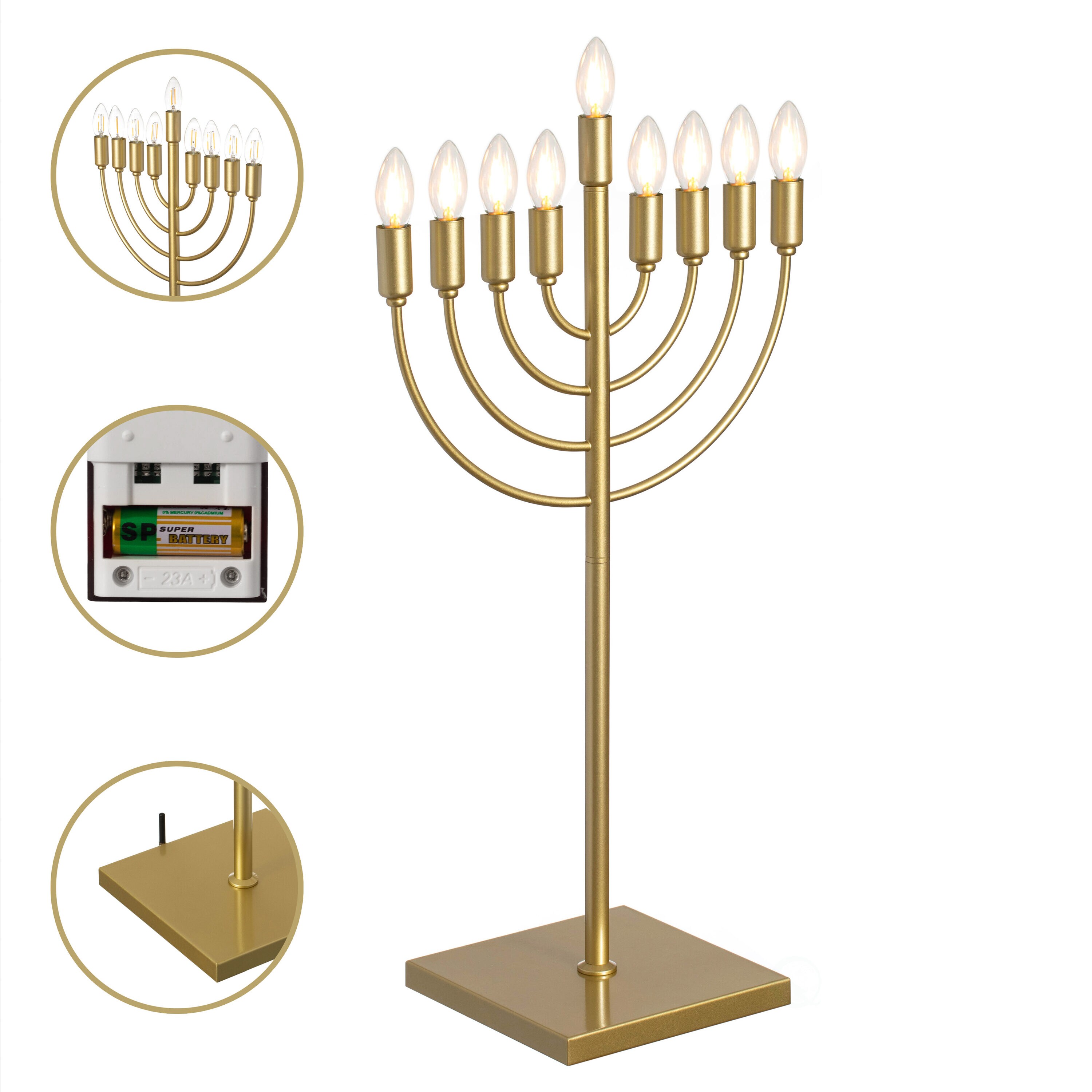 Vintiquewise QI004694GD Indoor-Hanakkah-Decor - View #7