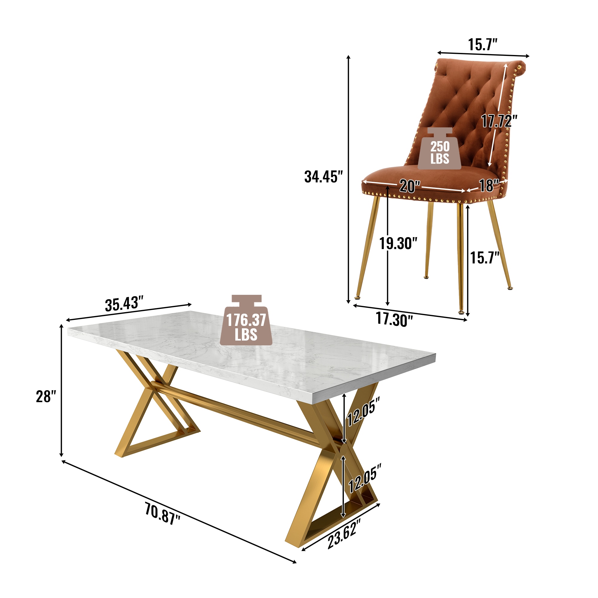 Clihome CL-DLS703CF Dining-Sets - View #4