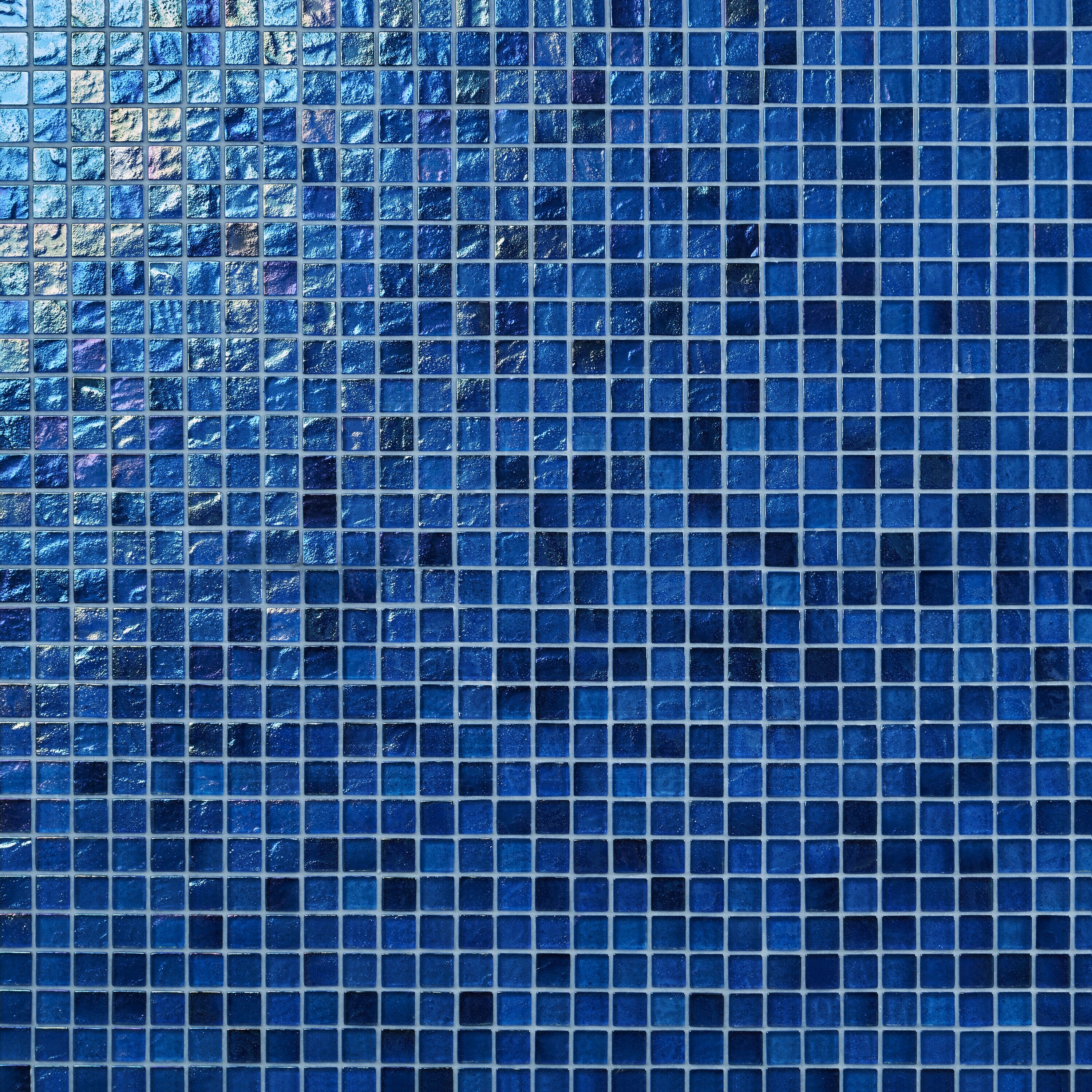 Artmore Tile EXT3RD108657 Shallows Lagoon Blue 12-in x 12-in Polished Glass Mosaic Wall Tile ( 0.95 Piece )