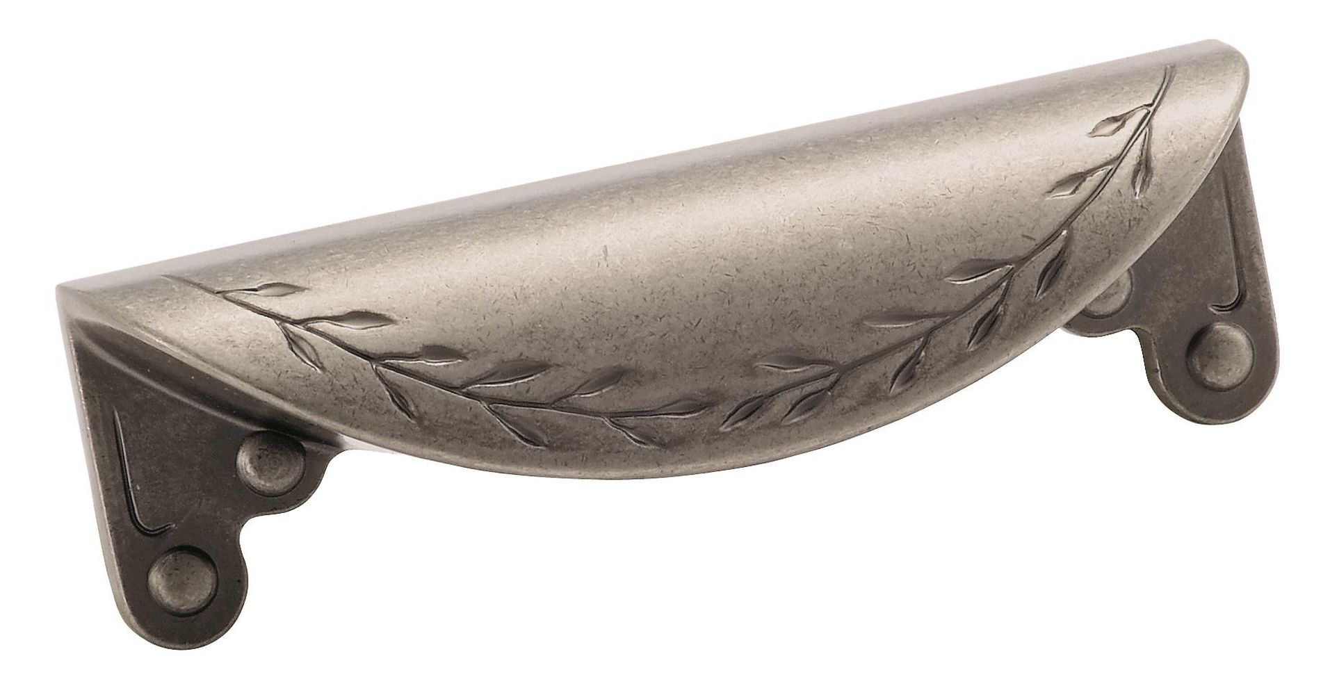 Amerock BP1582WN Nature's Splendor 3-in , 76mm Center to Center Weathered Nickel Rectangular Cup