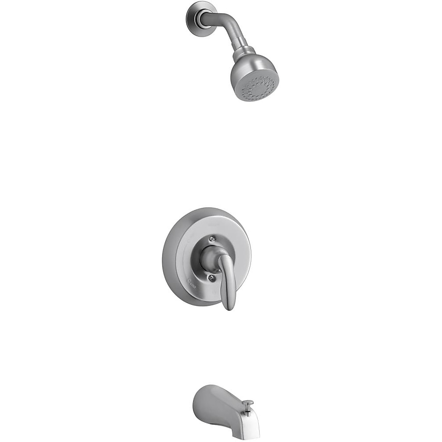 Coralais Single-Handle 1-Spray Tub and Shower Faucet in Brushed Chrome (Valve Not Included) Coralais Single-Handle 1-Spray Tub and Shower Faucet in Brushed Chrome (Valve Not Included)