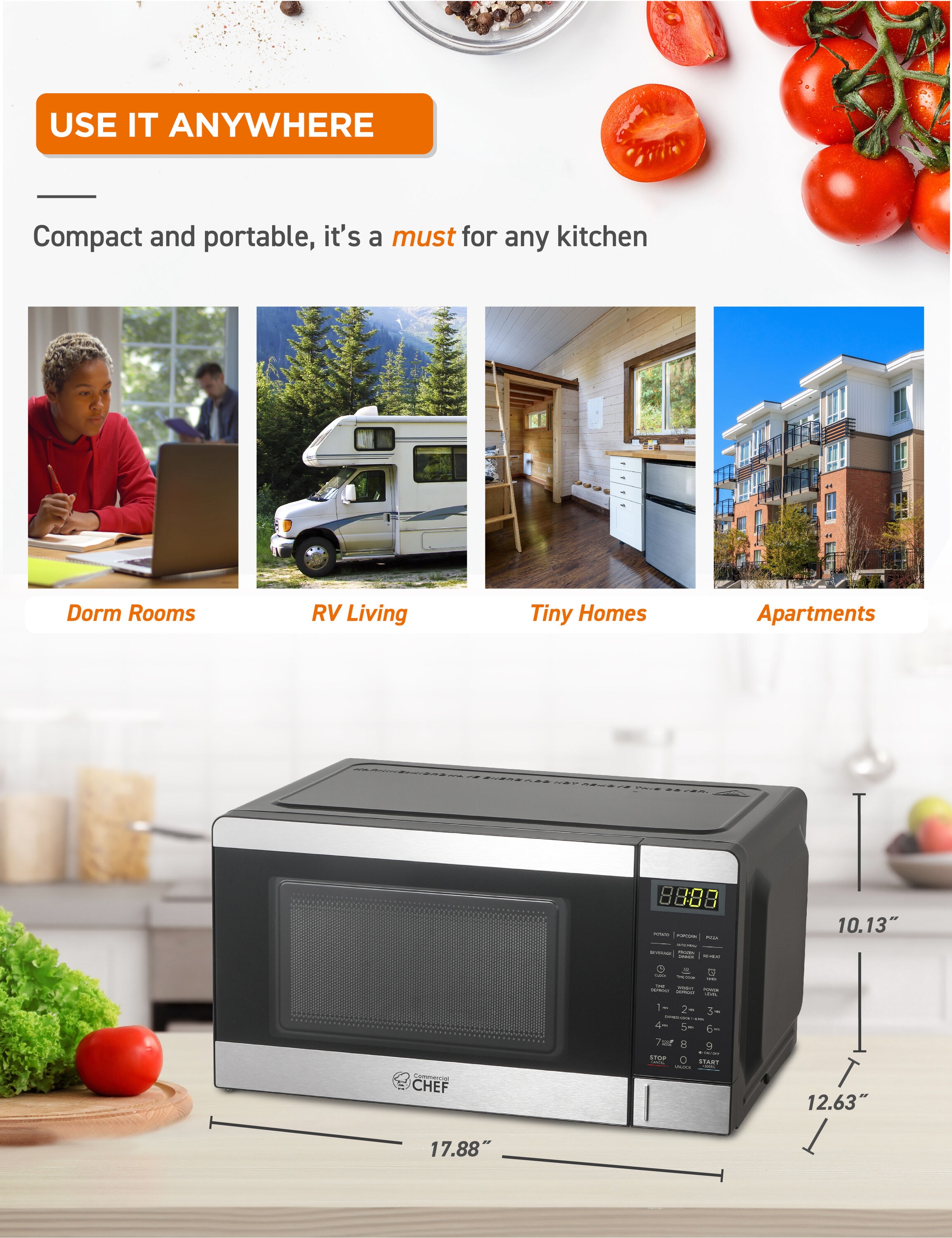 Commercial Chef CHM770SS Cnt-Mwo - View #7