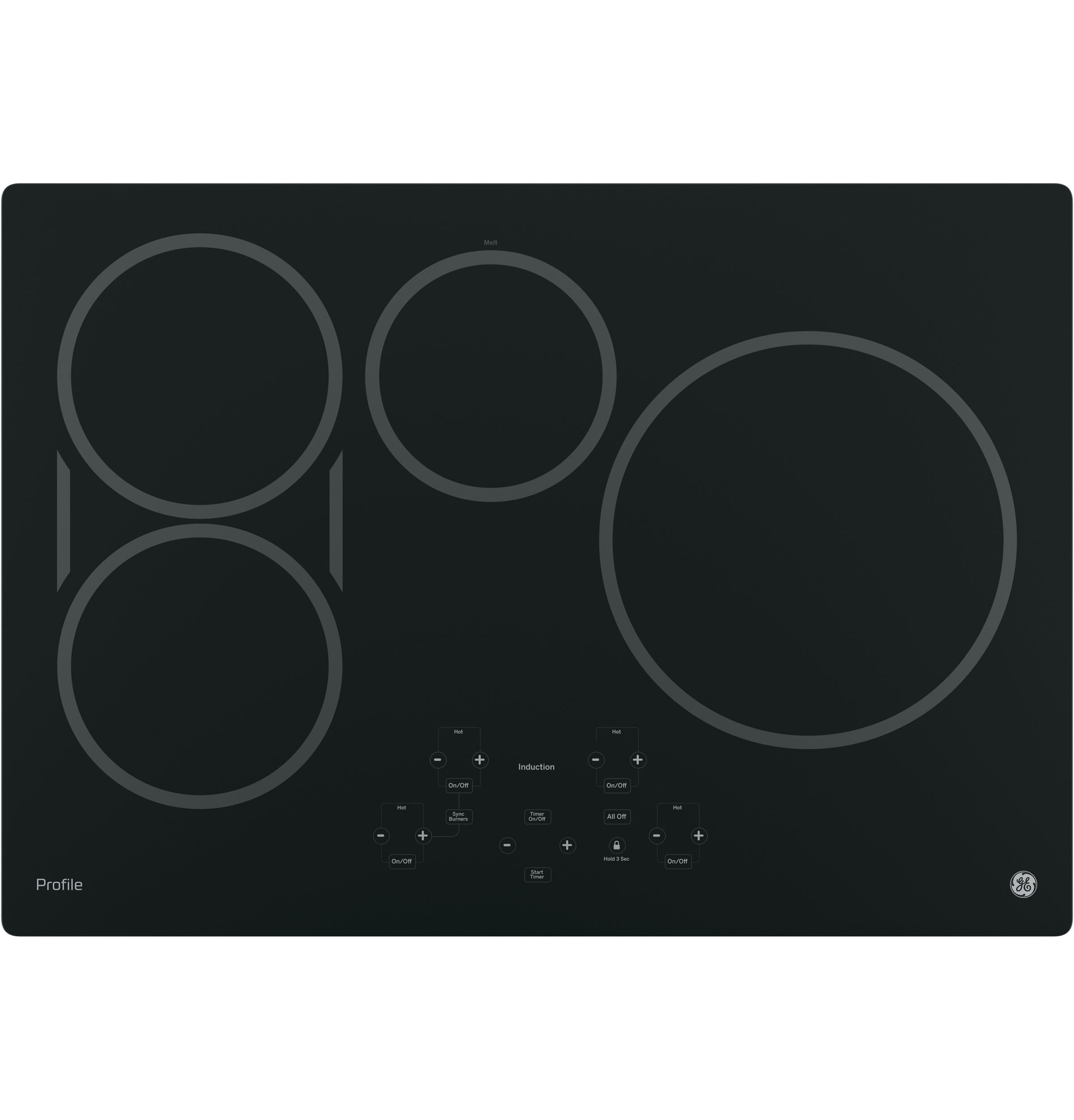 Black Induction Cooktop 