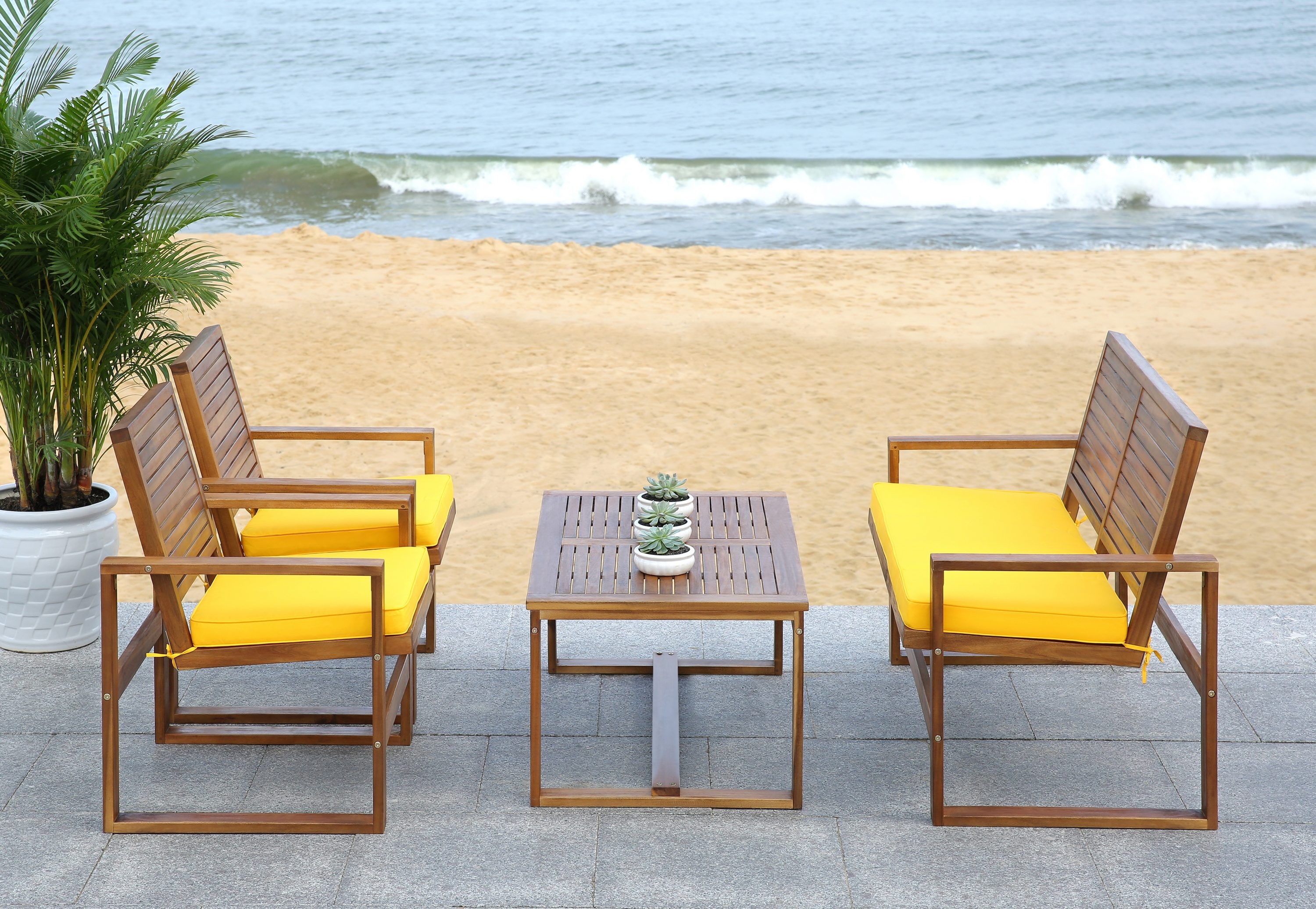 Safavieh FOX6007B Patio-Conversation-Sets - View #3