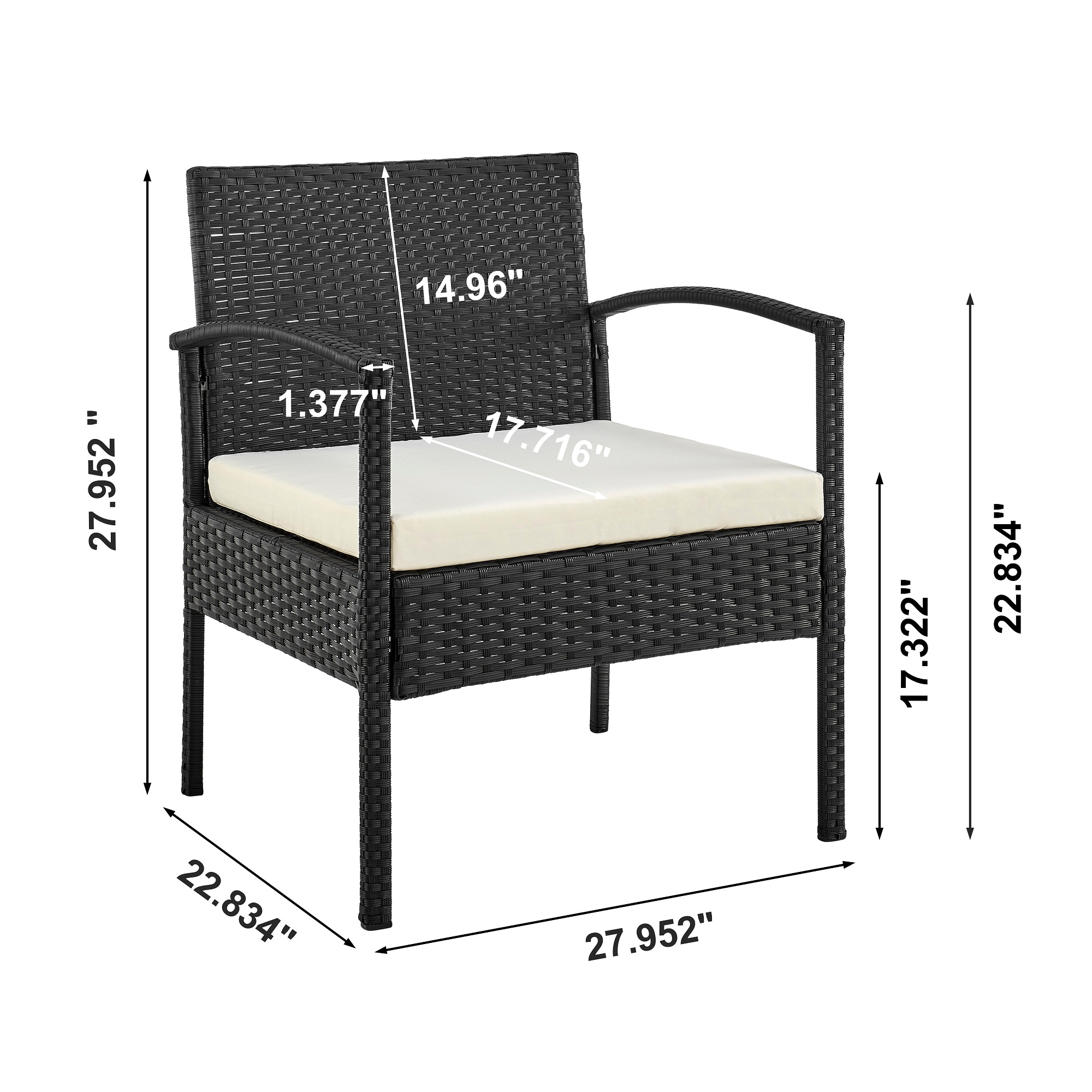 Manhattan Comfort OD-CV006-CR Patio-Conversation-Sets - View #3