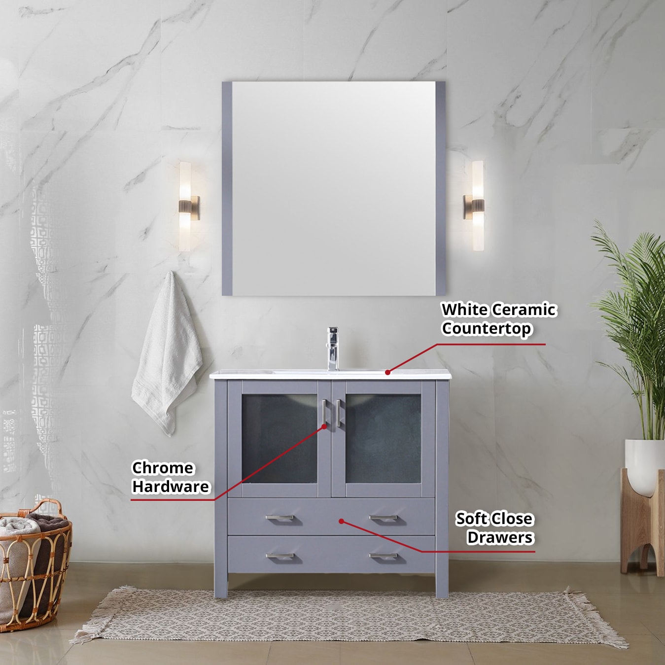 Lexora LV341836SBESM34F Bath-Vanity-Combo - View #7