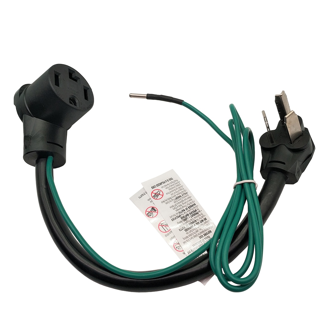 parkworld 30 -Amp 3-wire to 4-wire Single to single Black Basic Flexible Adapter #60011