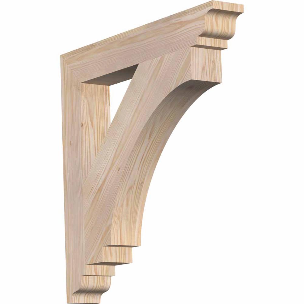 Ekena Millwork BKT04X26X26IMP01SDF Imperial traditional smooth 3-1/2-in x 26-in x 26-in Douglas fir Brown Wood Standard bracket