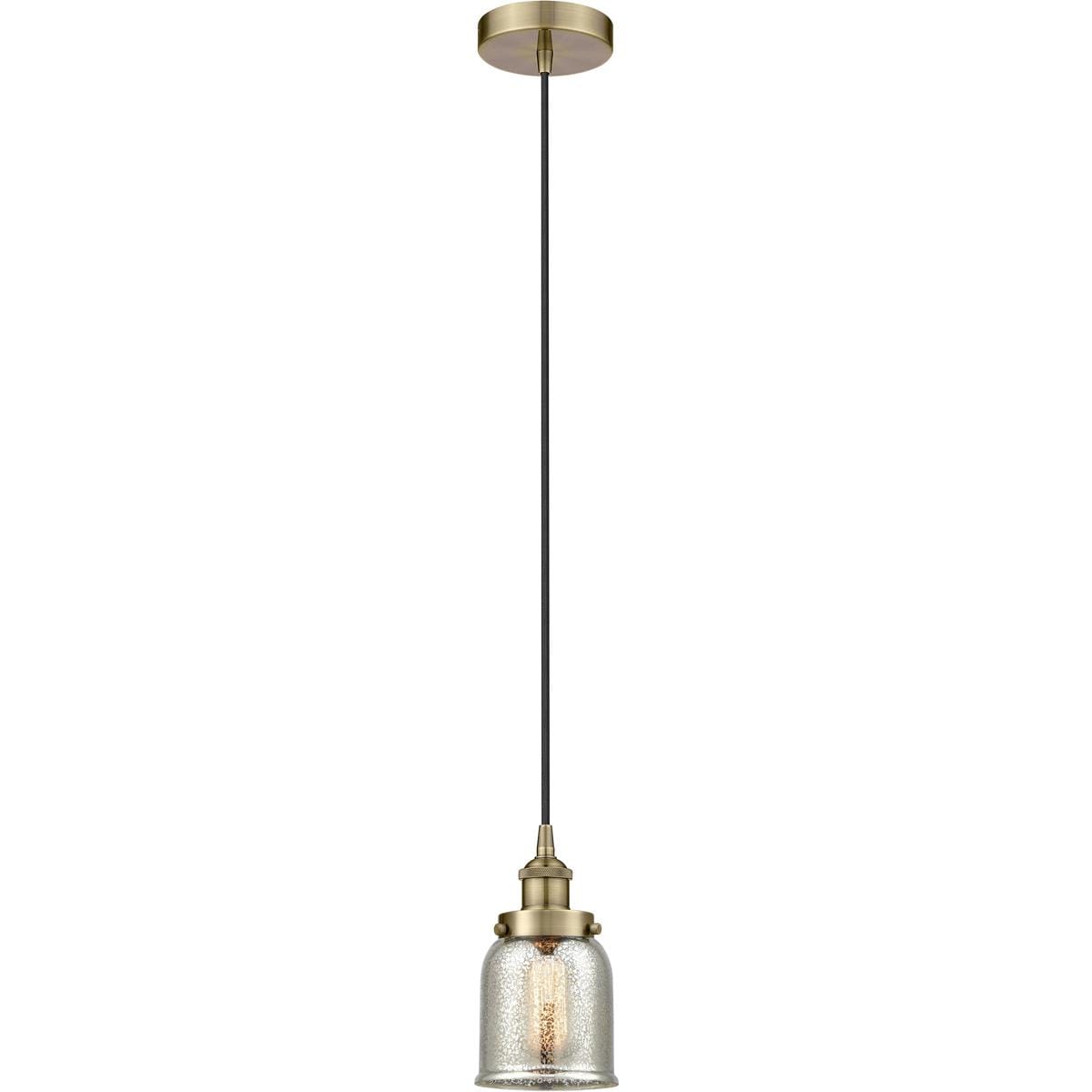 Innovations Lighting -  616-1PH-AB-G58 Bell Mini Pendant Antique Brass