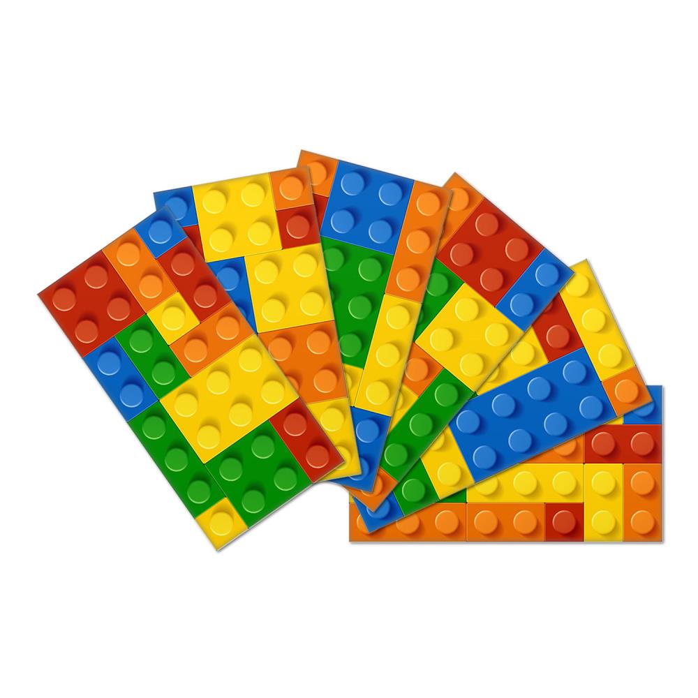 Instant Mosaic 1510301 SkinnyTile 48-Pack Multicolor 3-in x 6-in Glossy Glass Random Wall Tile