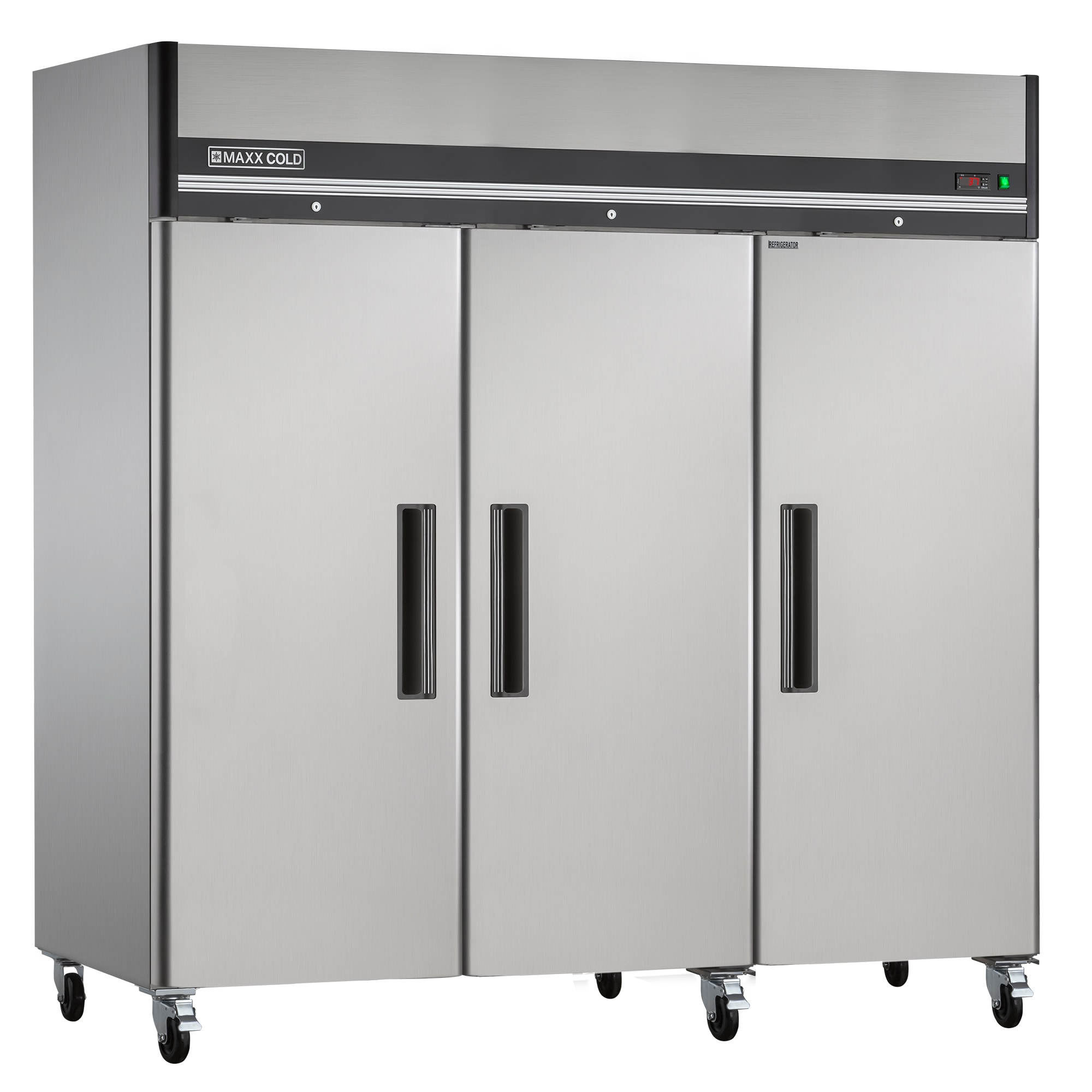  Xiltek All New 3 Door Commercial Reach In Stainless Steel  Refrigerator - Restaurant Kitchen Fridge : Industrial & Scientific