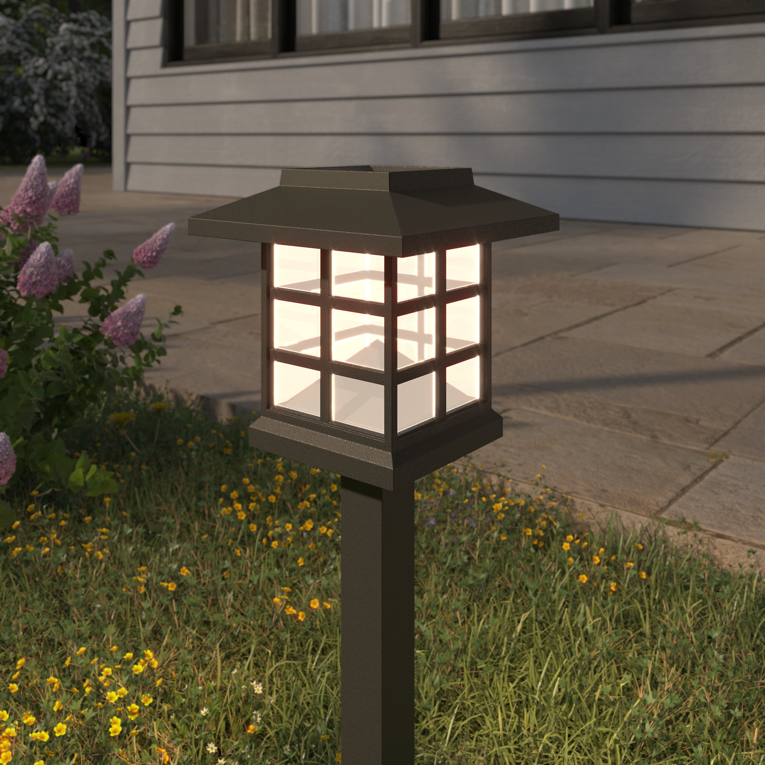 Solar LED Pathway Lights with Dusk to Dawn Sensor, Multipack
