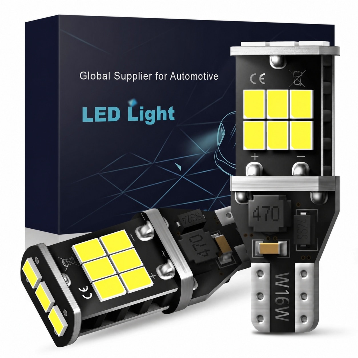 Anqtovp  912 921 LED Bulb Pack Backup Reverse Light High Power 2835 SMD Chipset Error Free T15 906 922 W16W 6000K White Exterior Bulbs