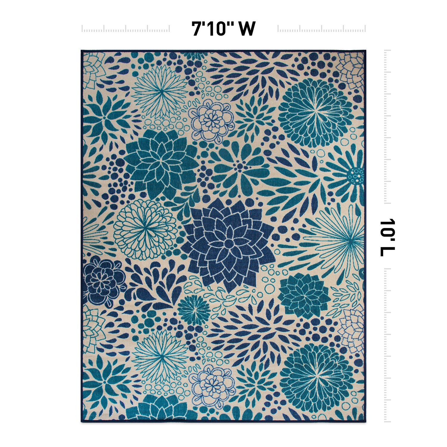 World Rug Gallery 9015BLUE8X10 rugs - View #4