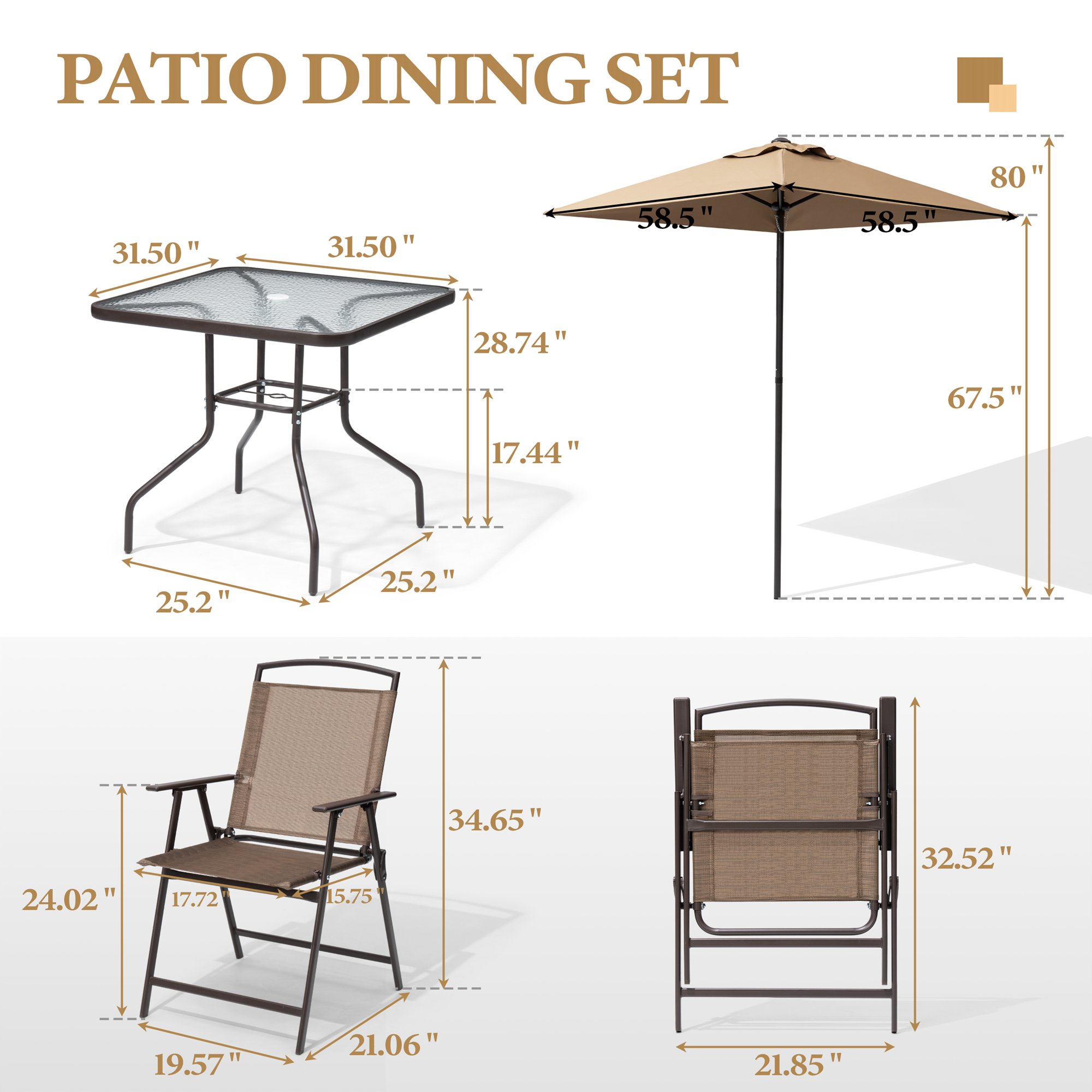 Crestlive Products CL-DC009BRN Patio-Conversation-Sets - View #2