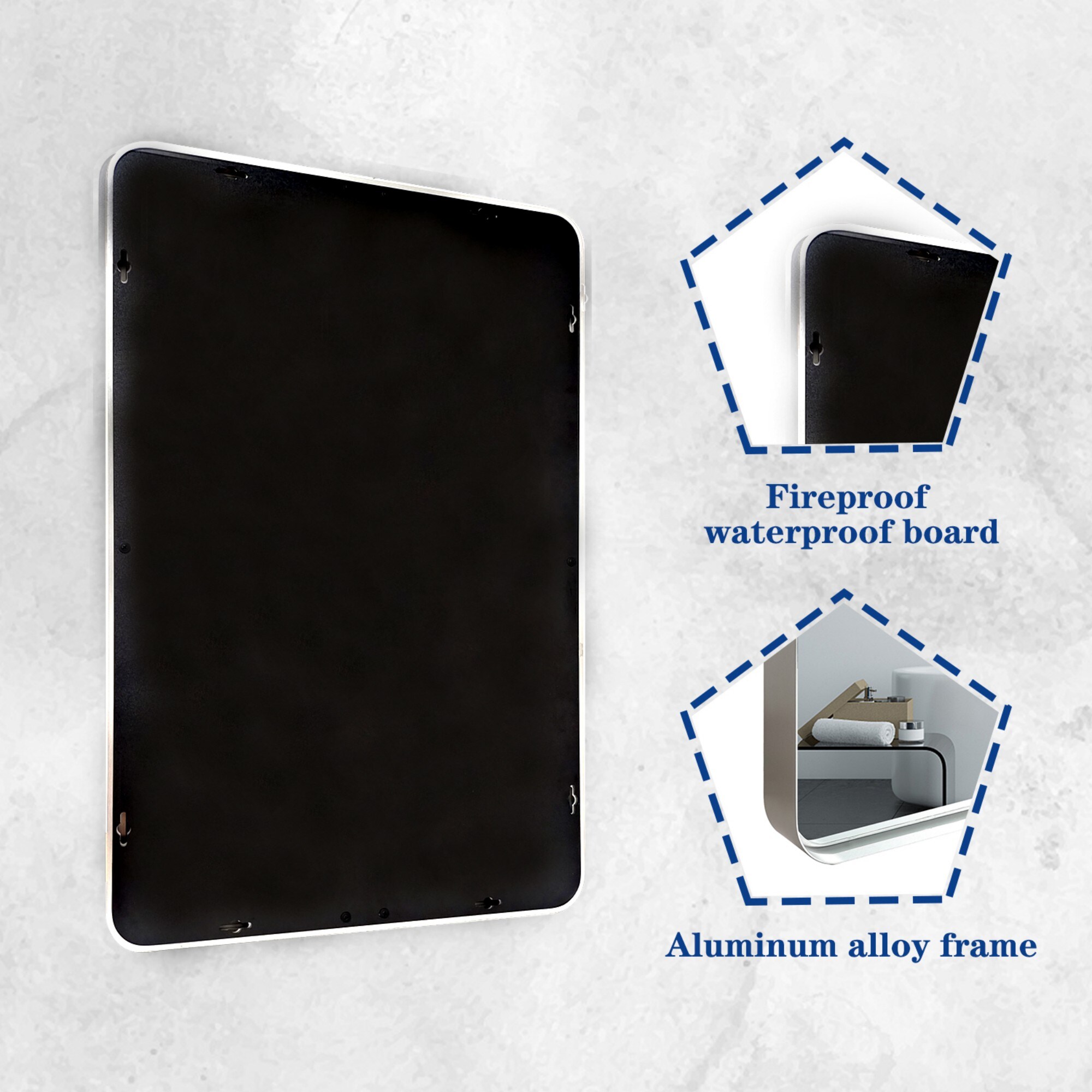 ToolCat SF1-35-YT Framed-Bath-Mirrors - View #8