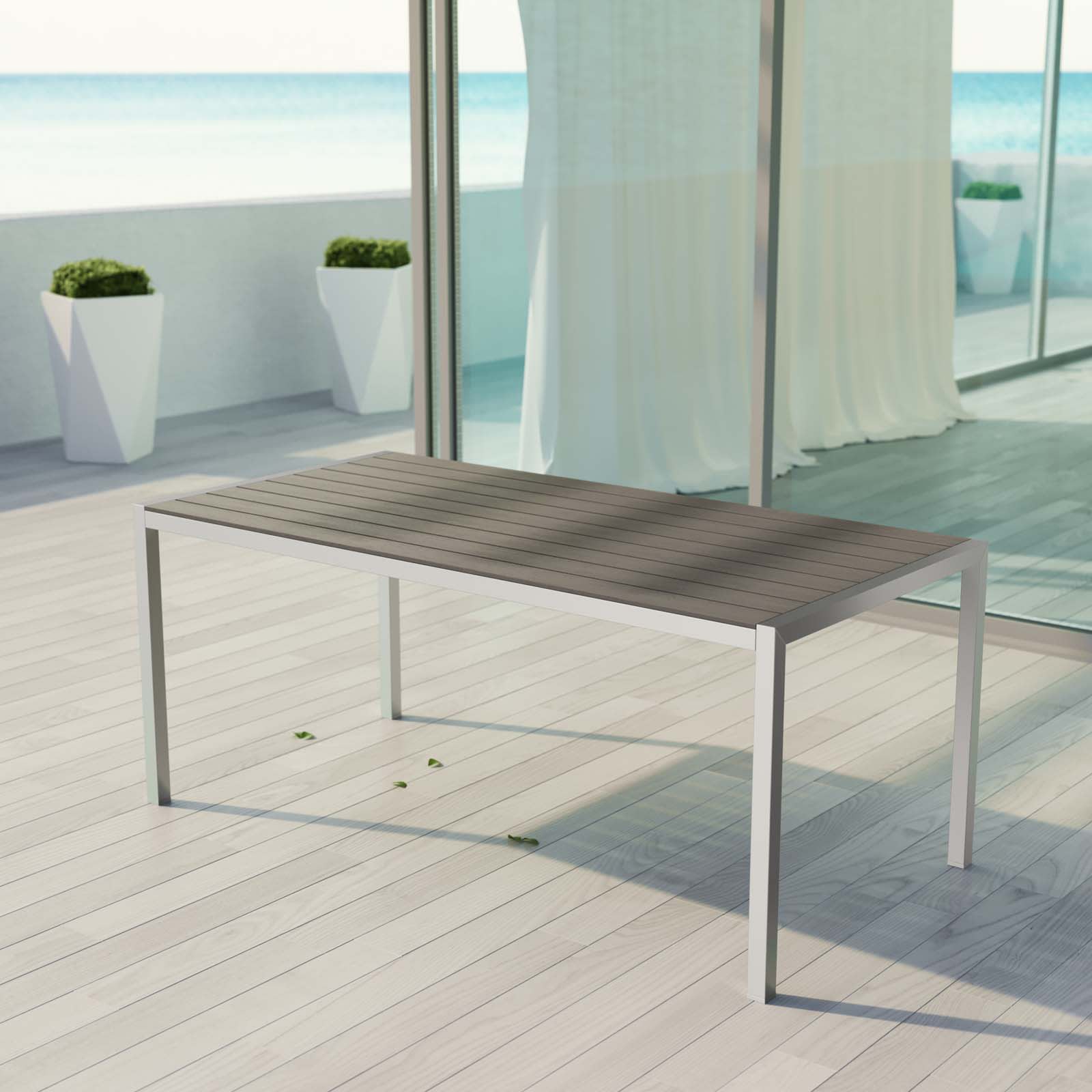 Modway EEI-2251-SLV-GRY Patio-Tables - View #2