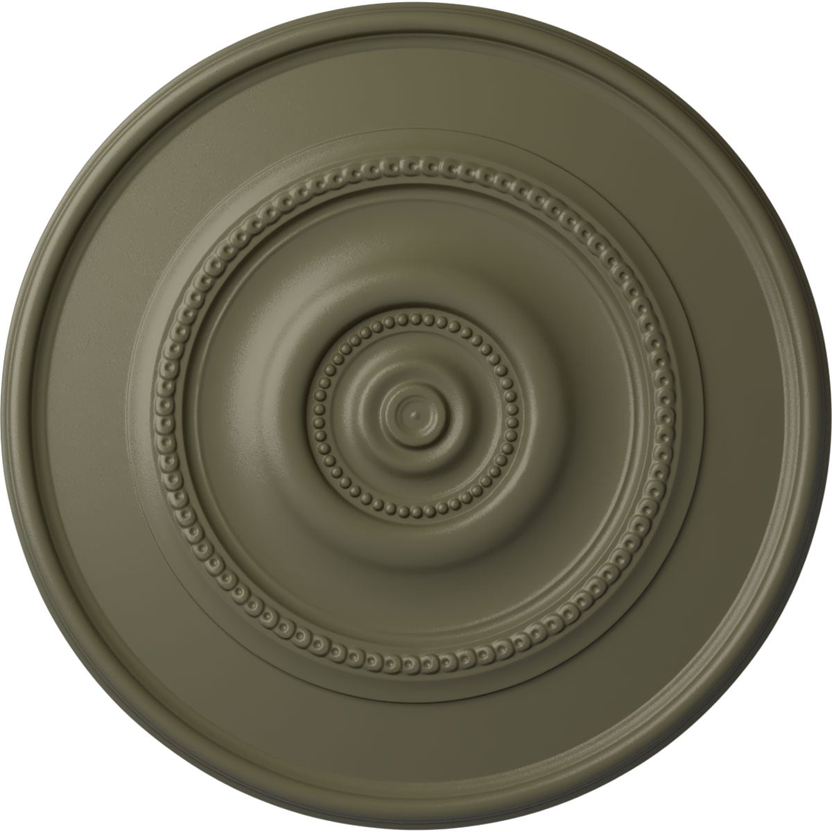 Ekena Millwork CM24RESSF Traditional Reece 24.375-in W x 24.375-in L Painted Spartan Stone Polyurethane Whole Ceiling Medallion