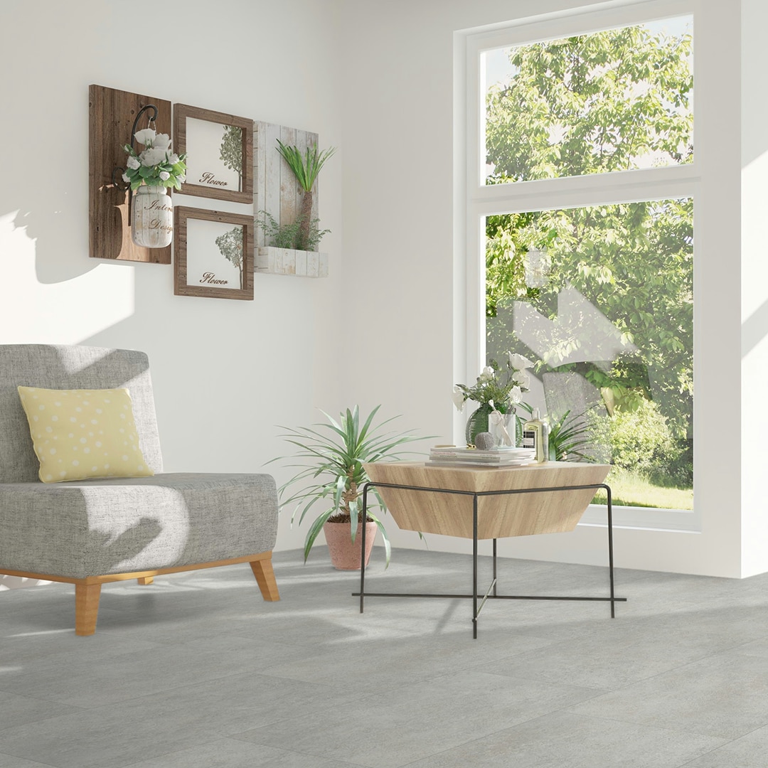 Quickstyle Rhodes Gray Marble Look 20-mil X 18-in W X 36-in L ...