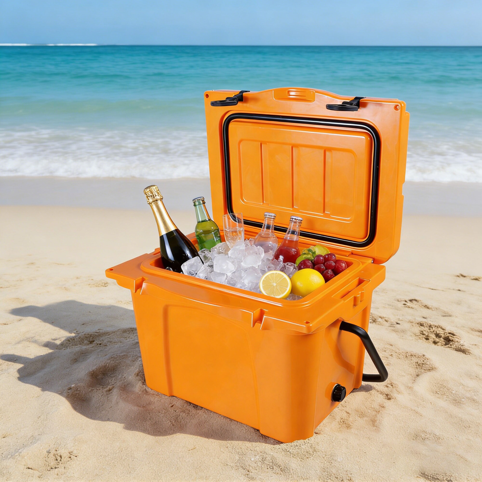 Wooakway 25QT Portable Cooler Insulated Hard Cooler with Bottle Opener ...