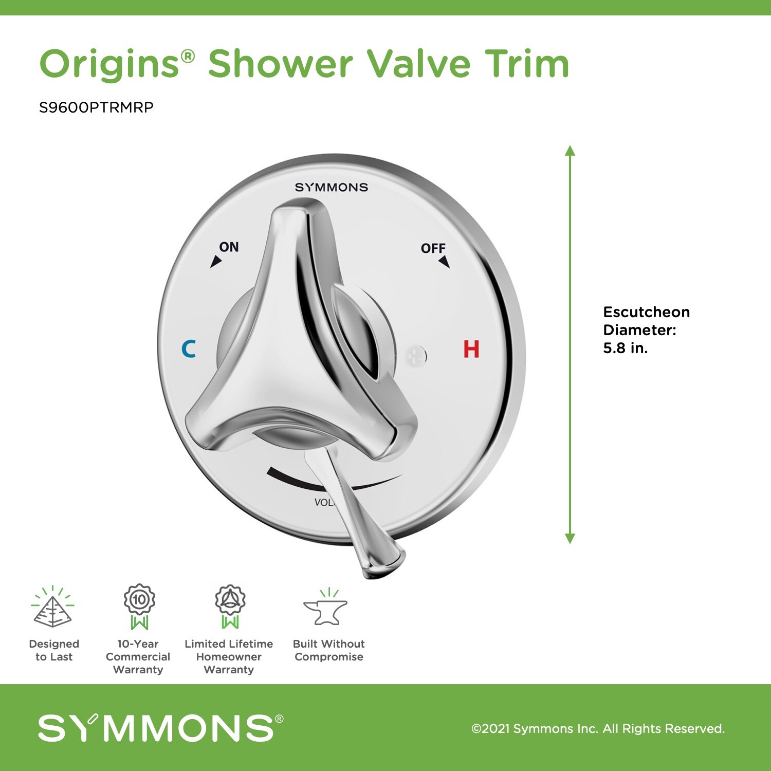 Symmons S9600PTRMRP Shower-Handles - View #3