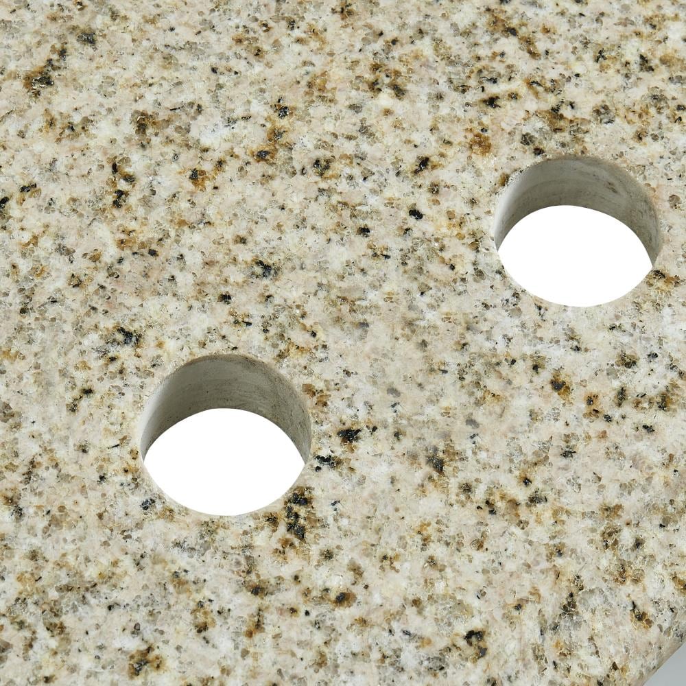 Bestview 49-in Beige/Polished Granite Single Sink Bathroom Vanity 