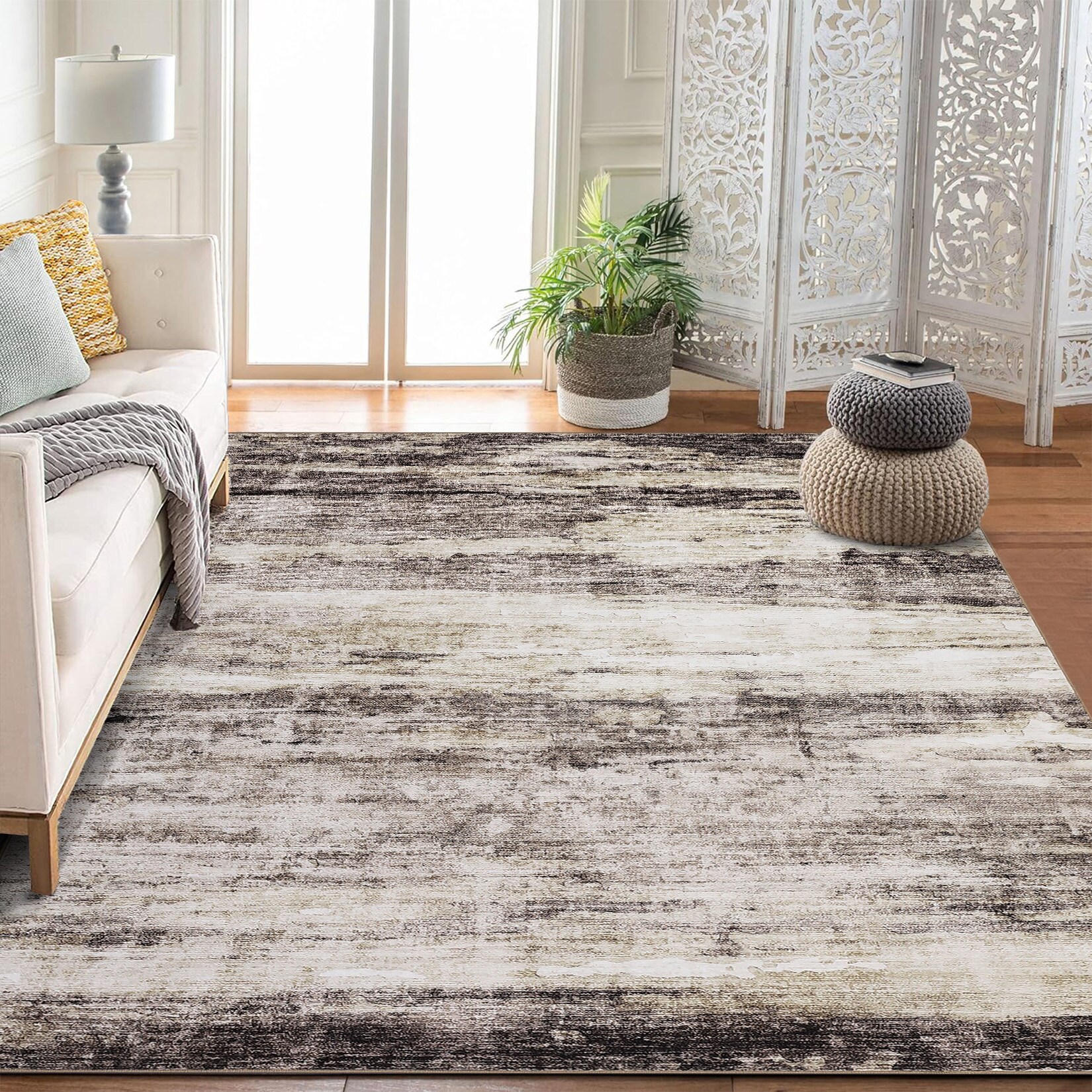 Garvee Extra Large Washable Rug Non Slip Non Shedding Area Rug for ...