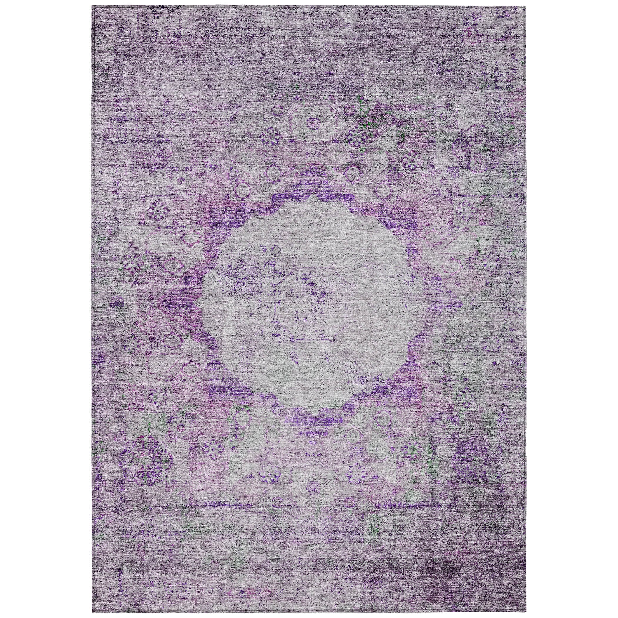 Addison Rugs Chantille 8 X 10 (ft) Purple Indoor/Outdoor Geometric ...