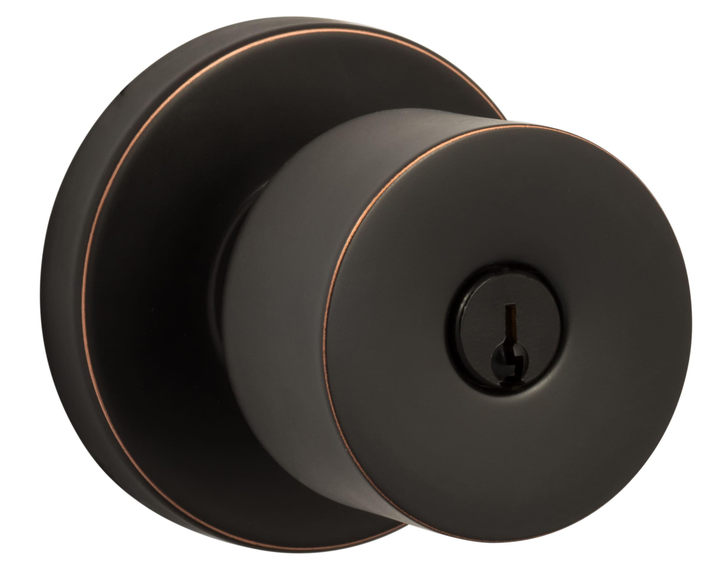 Sure-Loc Hardware BG107-RD 11P Ridgecrest Modern Bergen-Round Vintage Bronze Interior/Exterior Keyed entry door knob Single pack
