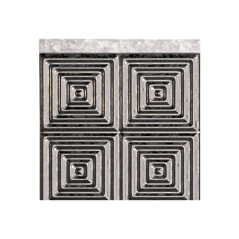 Fasade X5330 Sample 6-in x 6-in Plastic Galvanized Steel Backsplash Panels