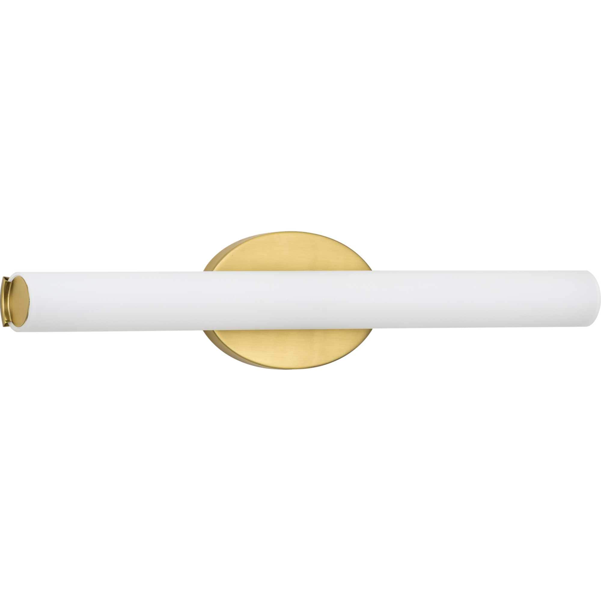 Progress Lighting P300183-012-30 Parallel LED 22.375-in 1-Light Satin Brass LED Mid-century Vanity Light