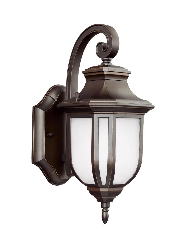 Generation Lighting 8536301EN3-71 Childress 1 -Light 12.63-in H Antique Bronze Hardwired Outdoor Wall Light