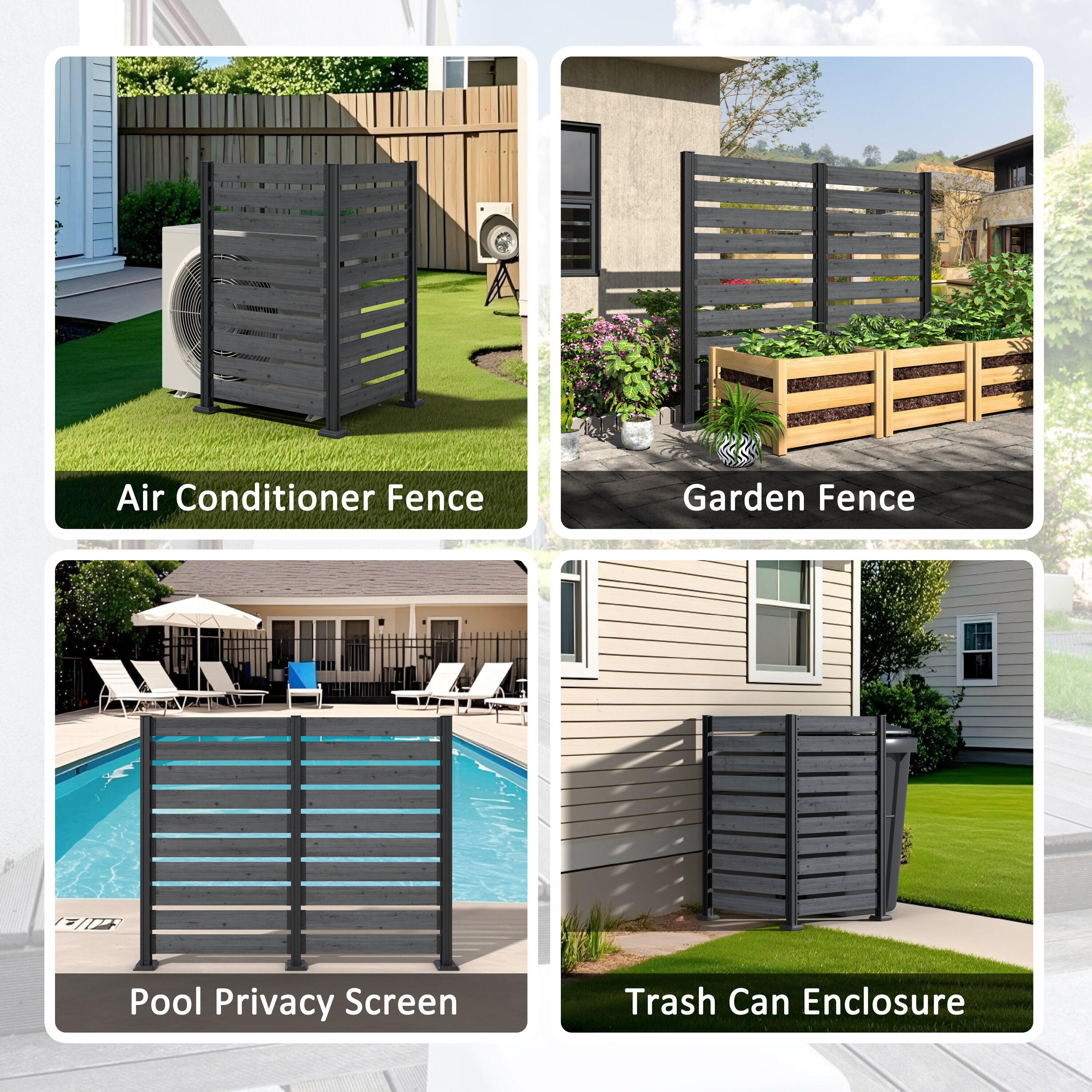 VEIKOUS PG0218-02BK-1 Outdoor-Privacy-Screen - View #10