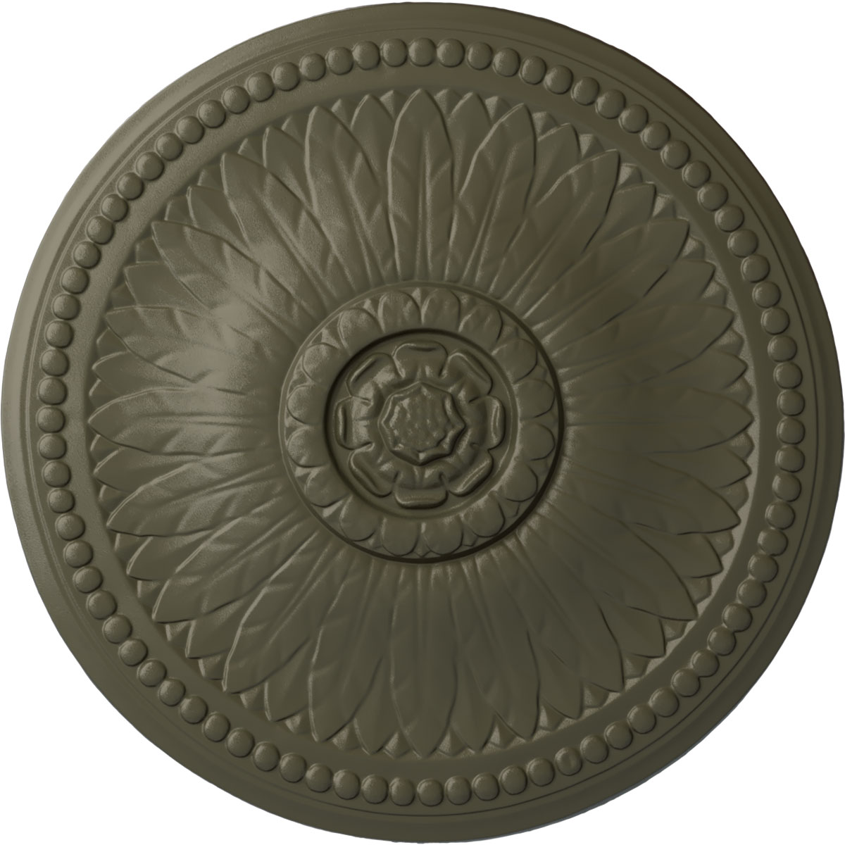 Ekena Millwork CM19BIWHF Bailey 18.125-in W x 18.125-in L Painted Witch Hazel Polyurethane Whole Ceiling Medallion