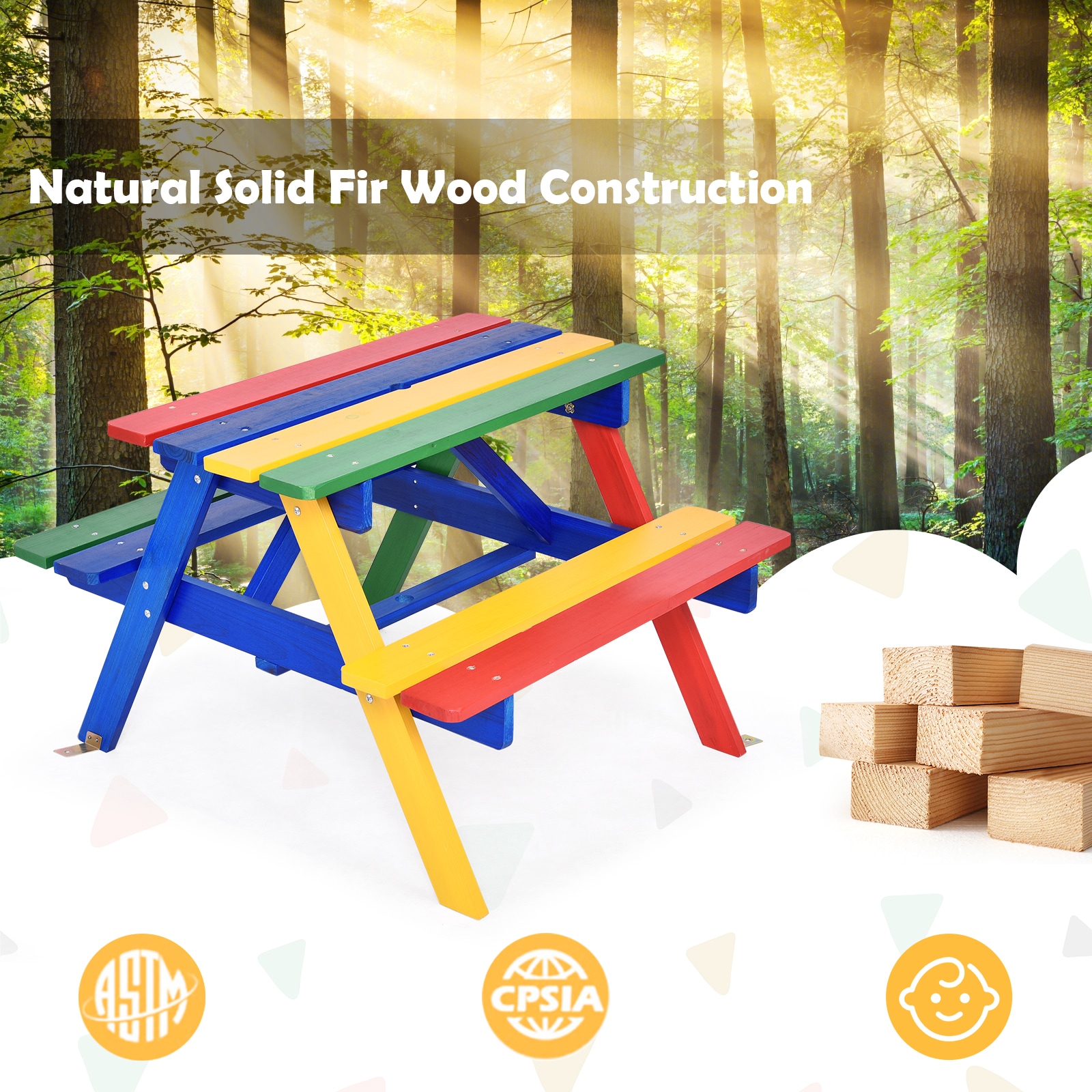 Slickblue D-CO-18407PO Picnic-Tables - View #5