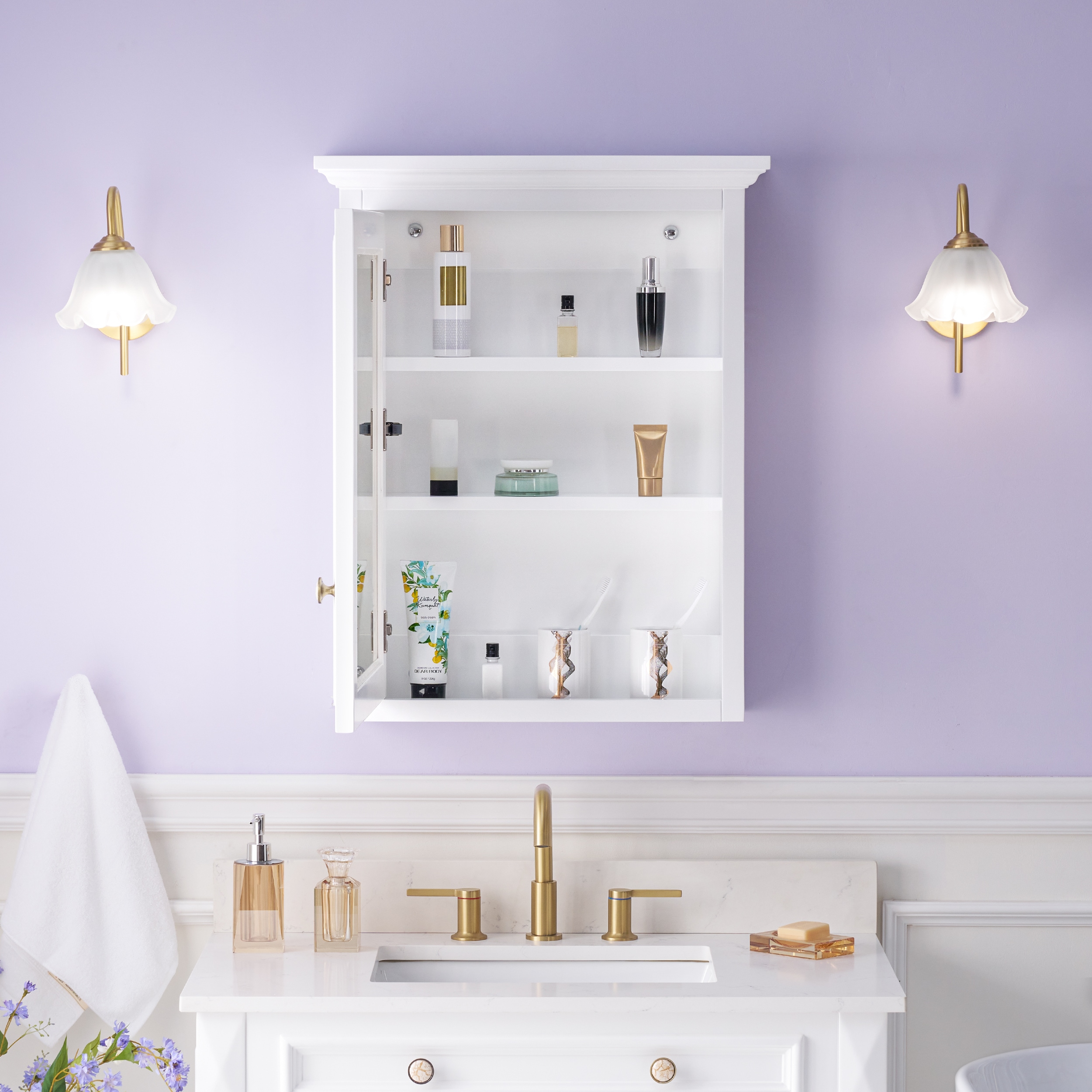 WELLFOR EX3BMFL-40-24 Bathroom-Medicine-Cabinets - View #3