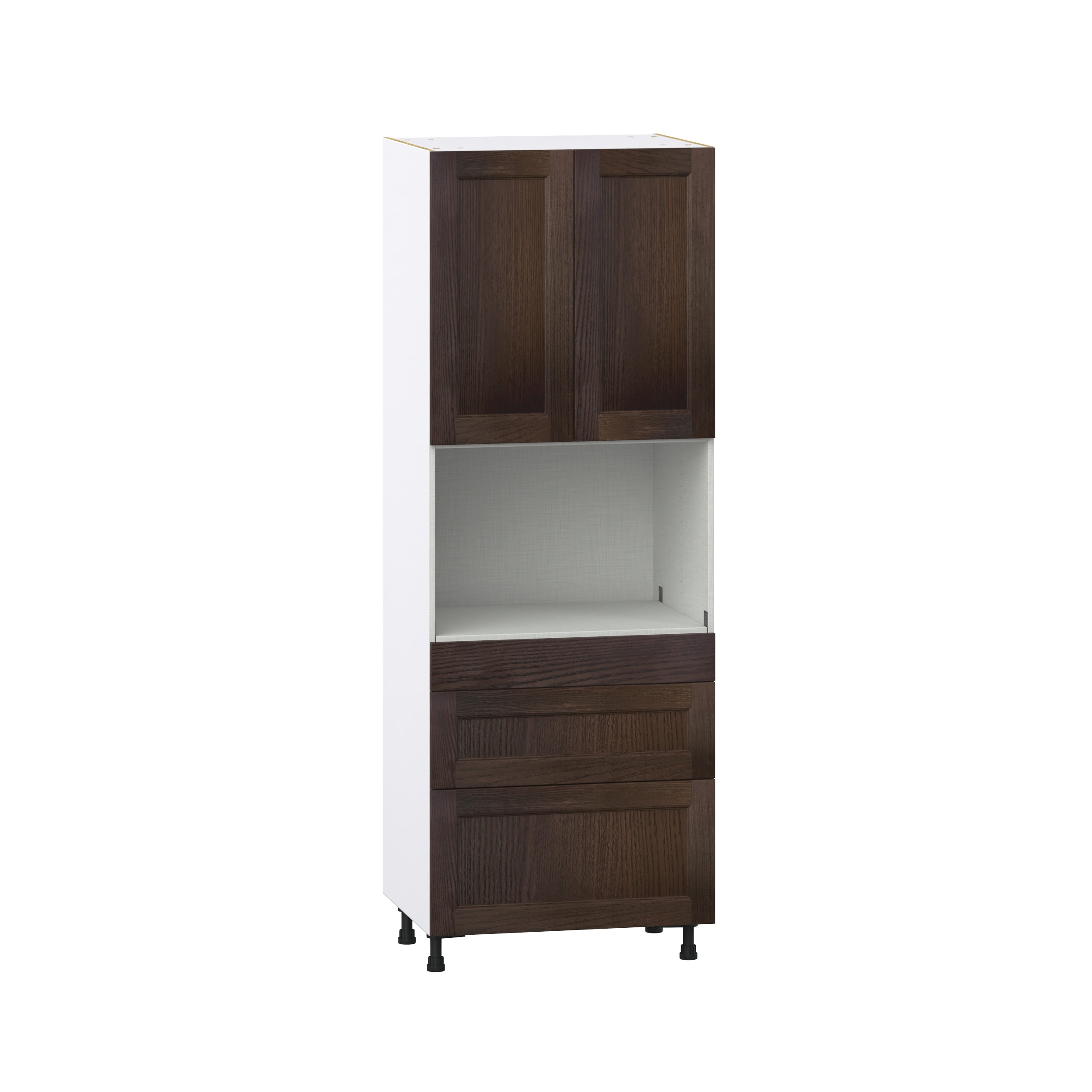 Hugo&Borg Montclaire 15-in W x 84.5-in H x 24-in D Wood 5-Drawer Pantry Fully Assembled Cabinet (Recessed Panel Shaker Style)
