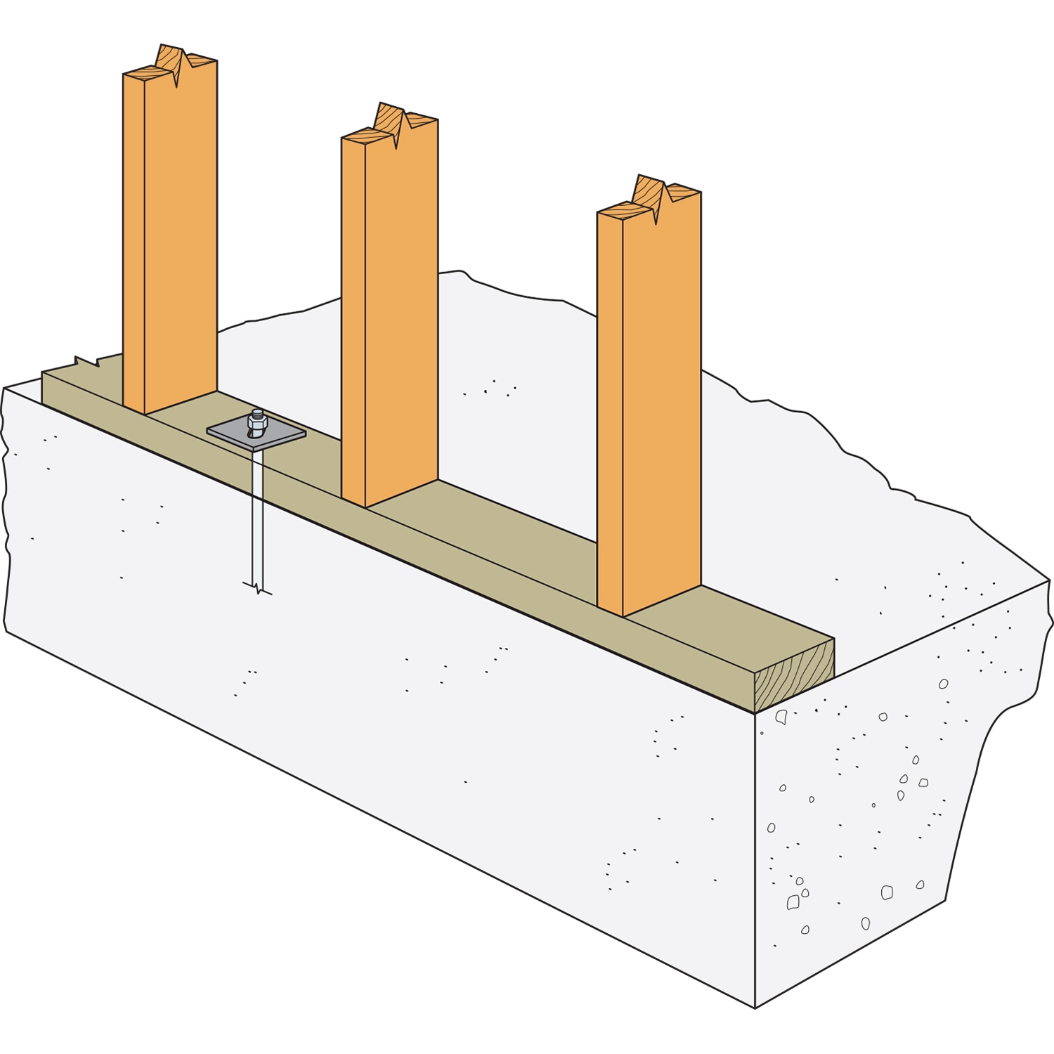 Simpson Strong-Tie 3-in x 3-in Zmax Bearing Plates in the Mending ...