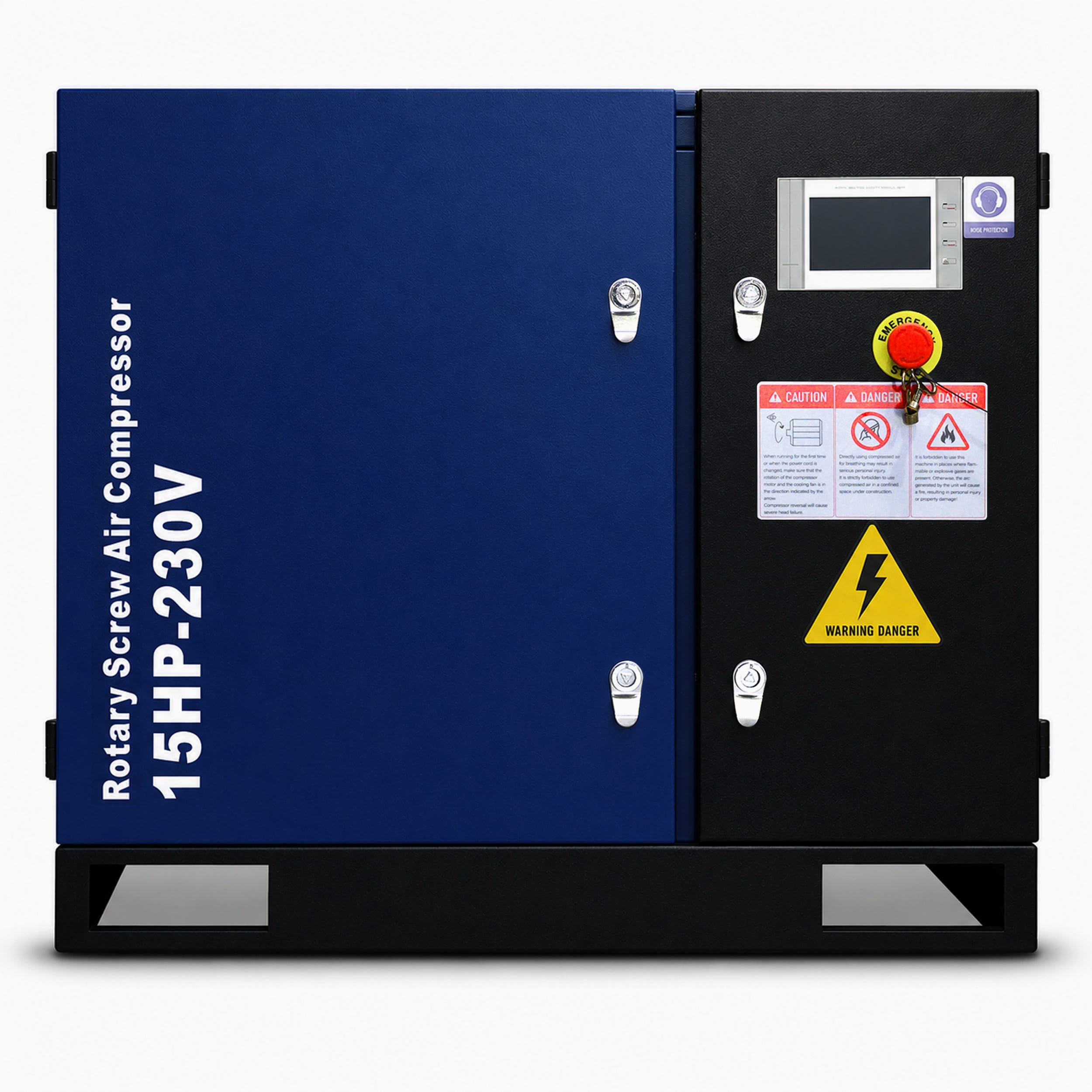 ModernLuxe 15HP Rotary Screw Air Compressor 56 CFM 125PSI 230V 3PHASE 60HZ Fixed Speed Compressor IndustrialGrade Heavy Duty Air Compressed System Sansujyuku sansujyuku.com
