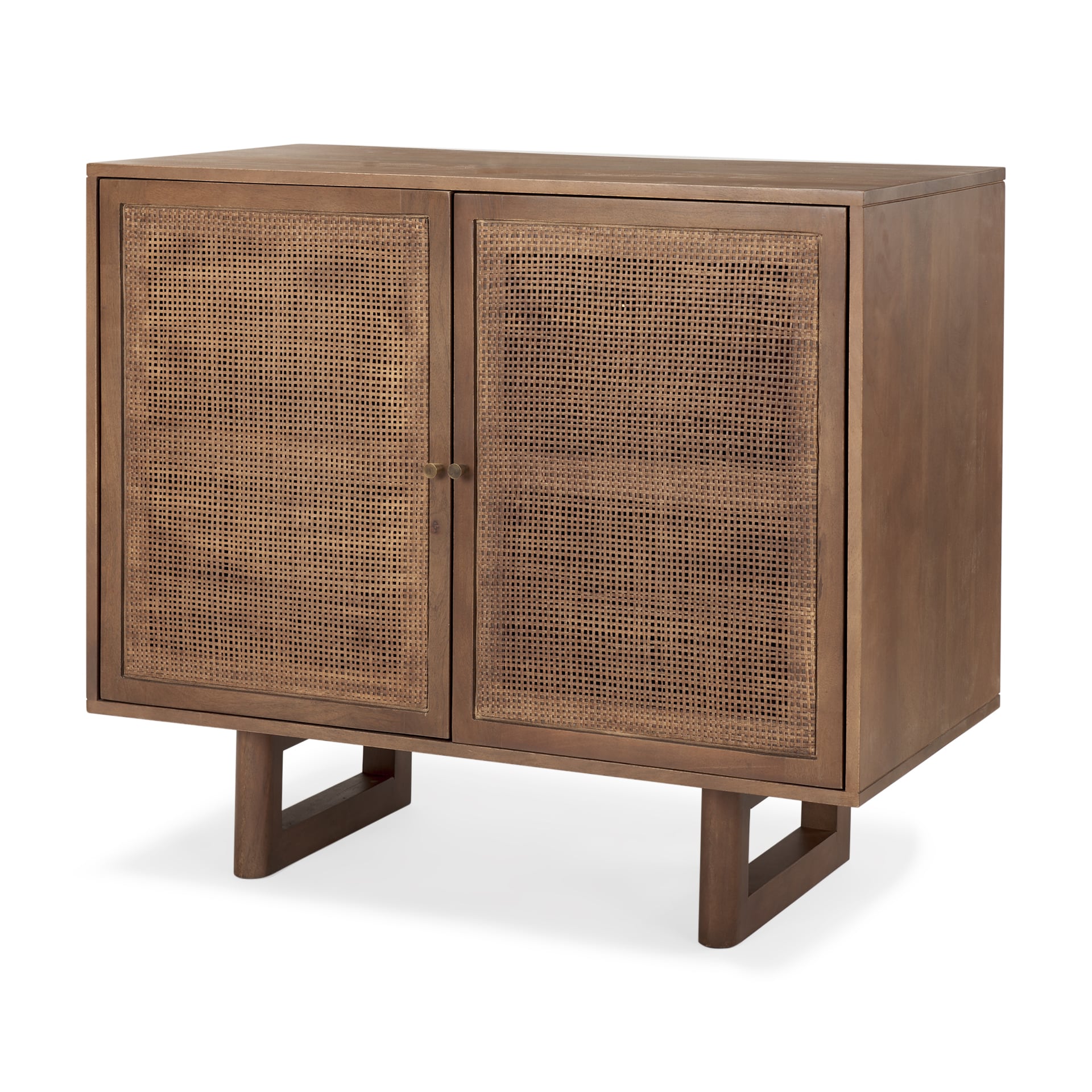 Mercana 69920 Brown Coastal Wood Media Cabinet