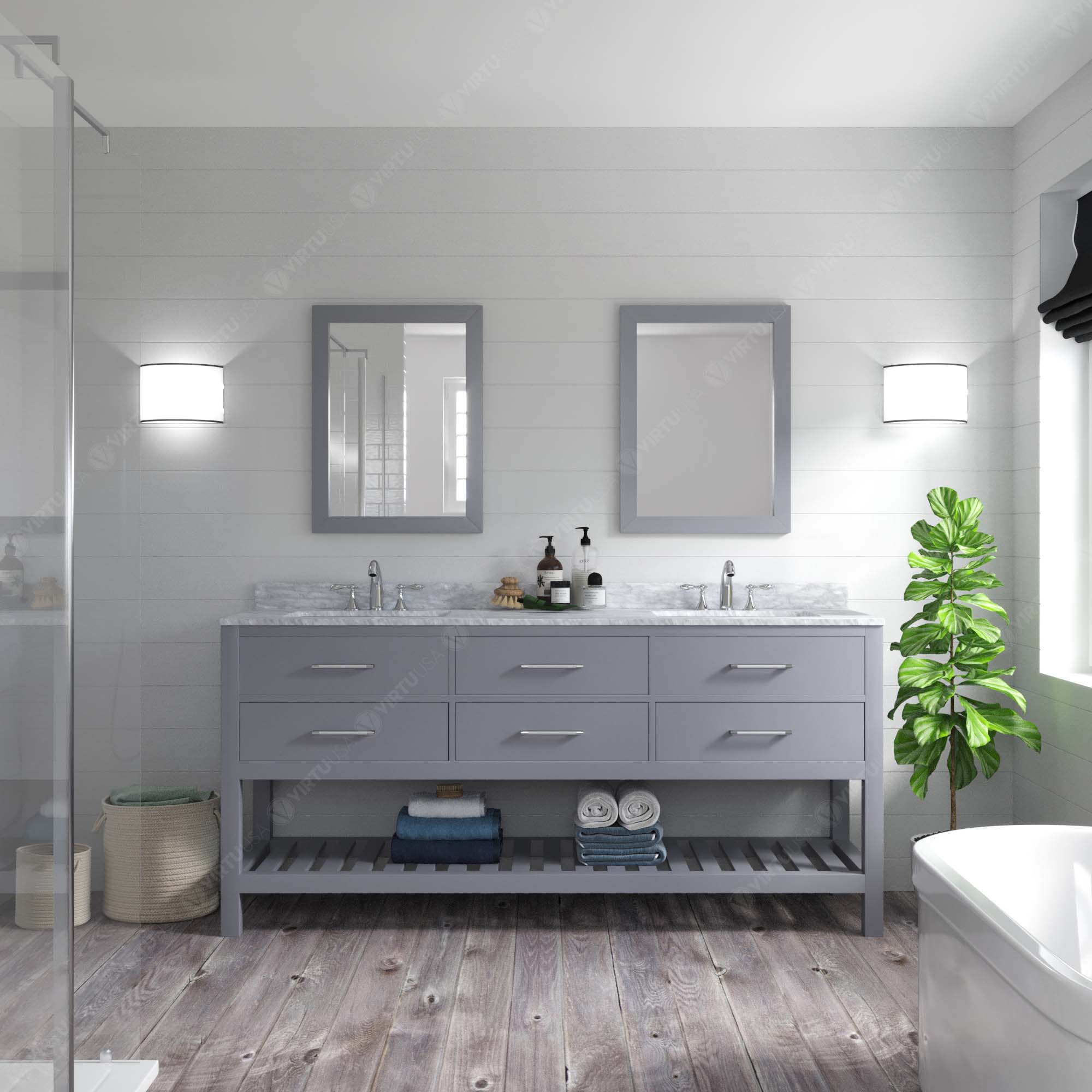 Virtu USA MD-2272-WMRO-GR-002 Bath-Vanity-Combo - View #2