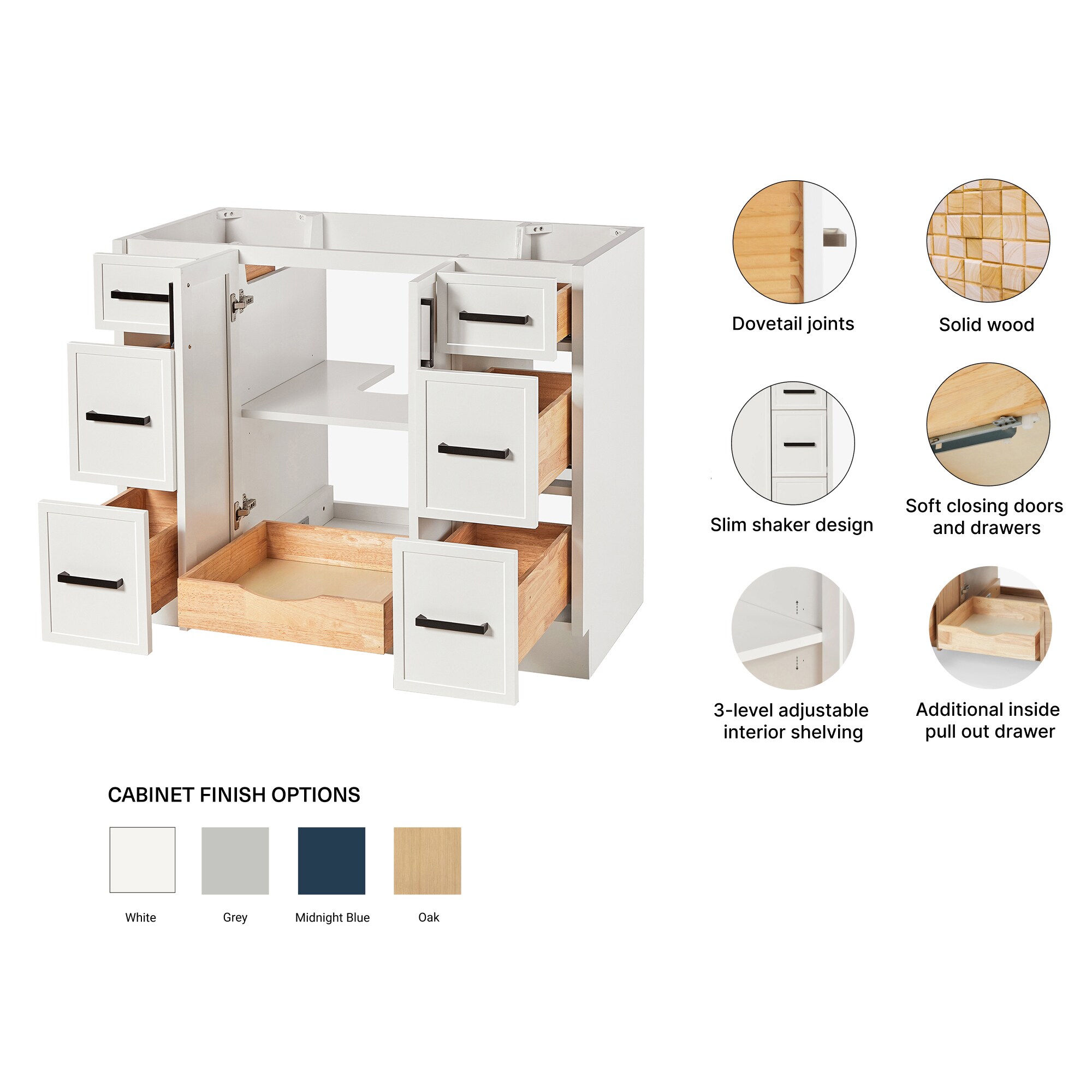 ARIEL K42-BC-WHT vanities - View #5