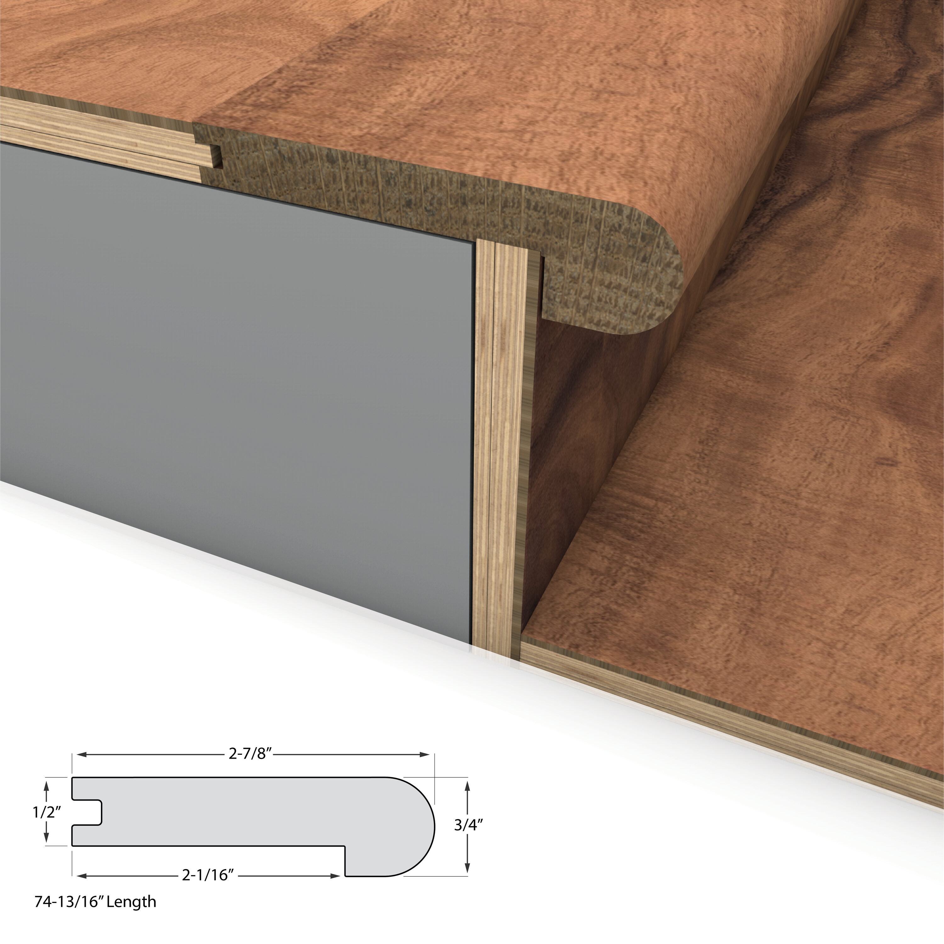 CALI 7601101315 Floor-Moulding - View #2