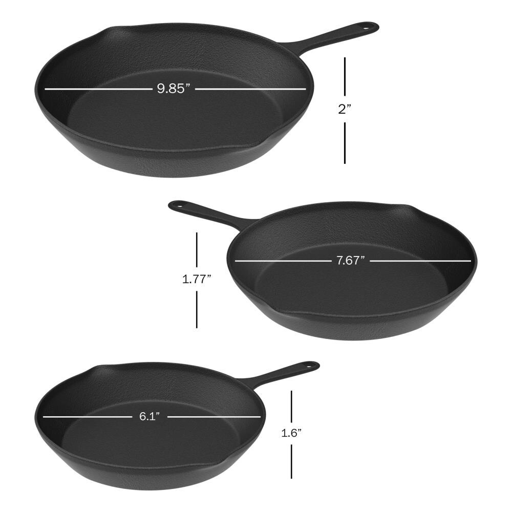 Hastings Home Cookware 14-in Cast Iron Skillet